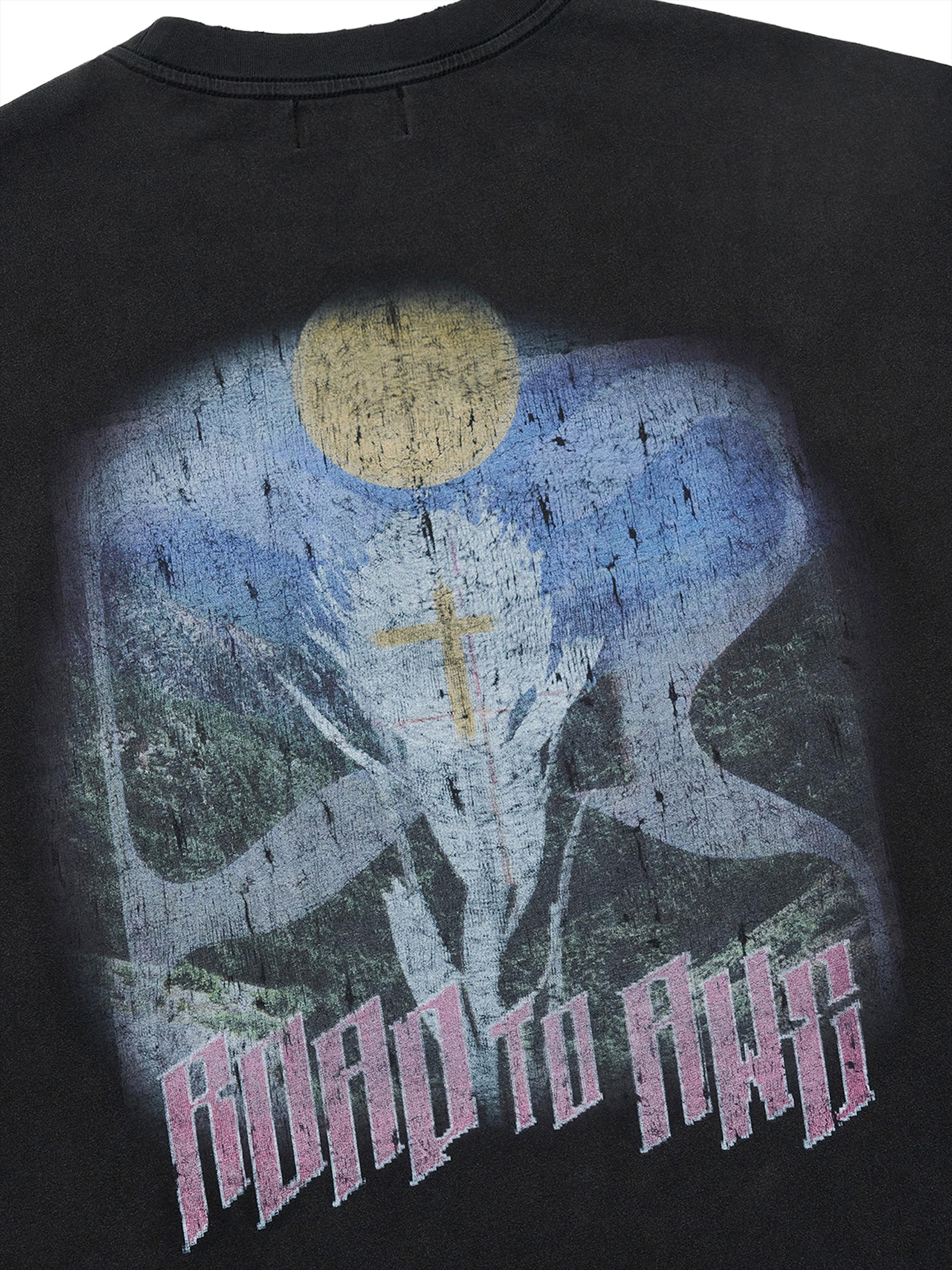 RTA Men's Chaparral Marceau Printed Oversized T-Shirt - Black Scenery | Thumbnail 5