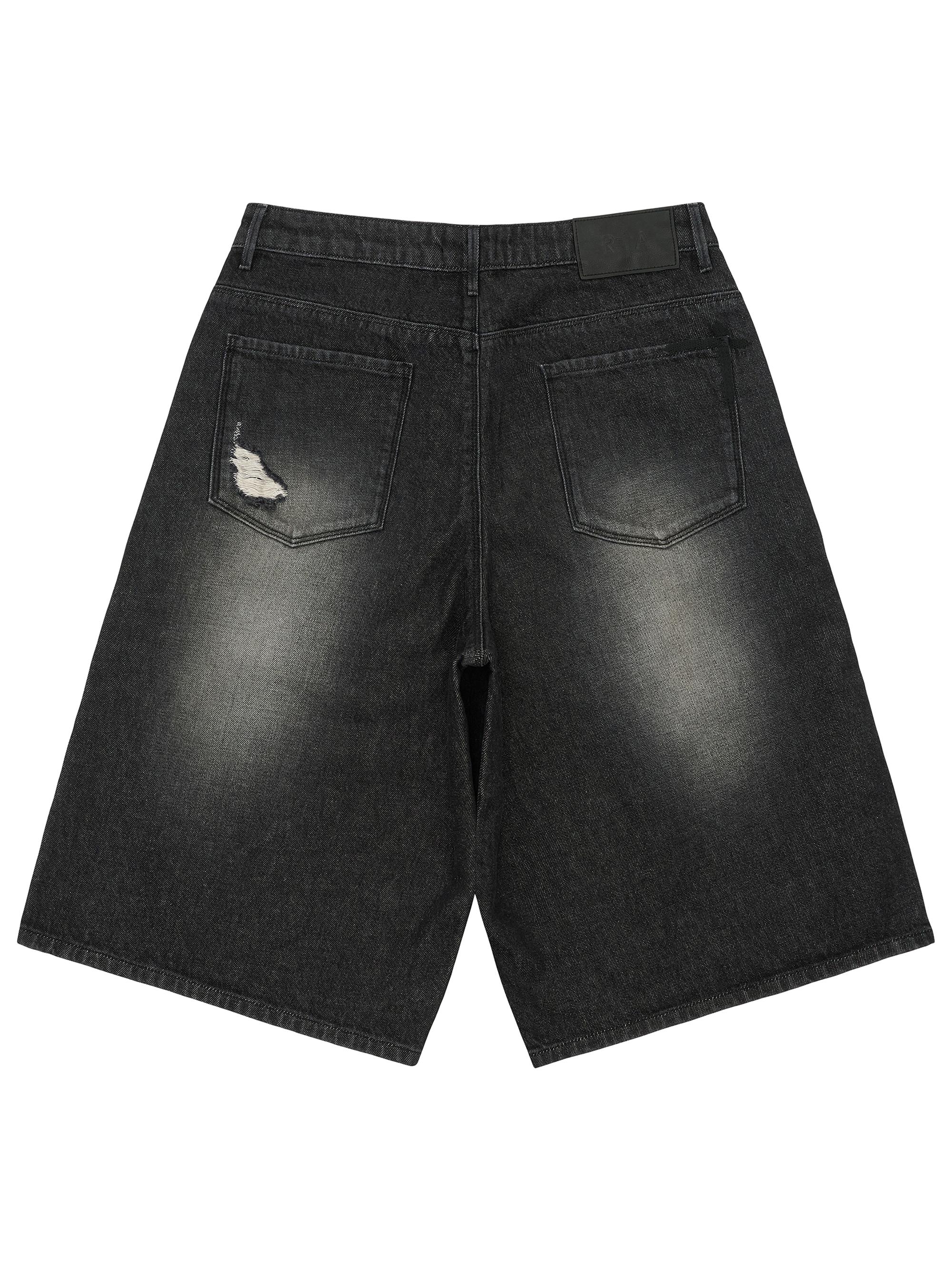 RTA Men's Chaparral Gustavo Denim Bermuda Shorts - Noir | Thumbnail 2