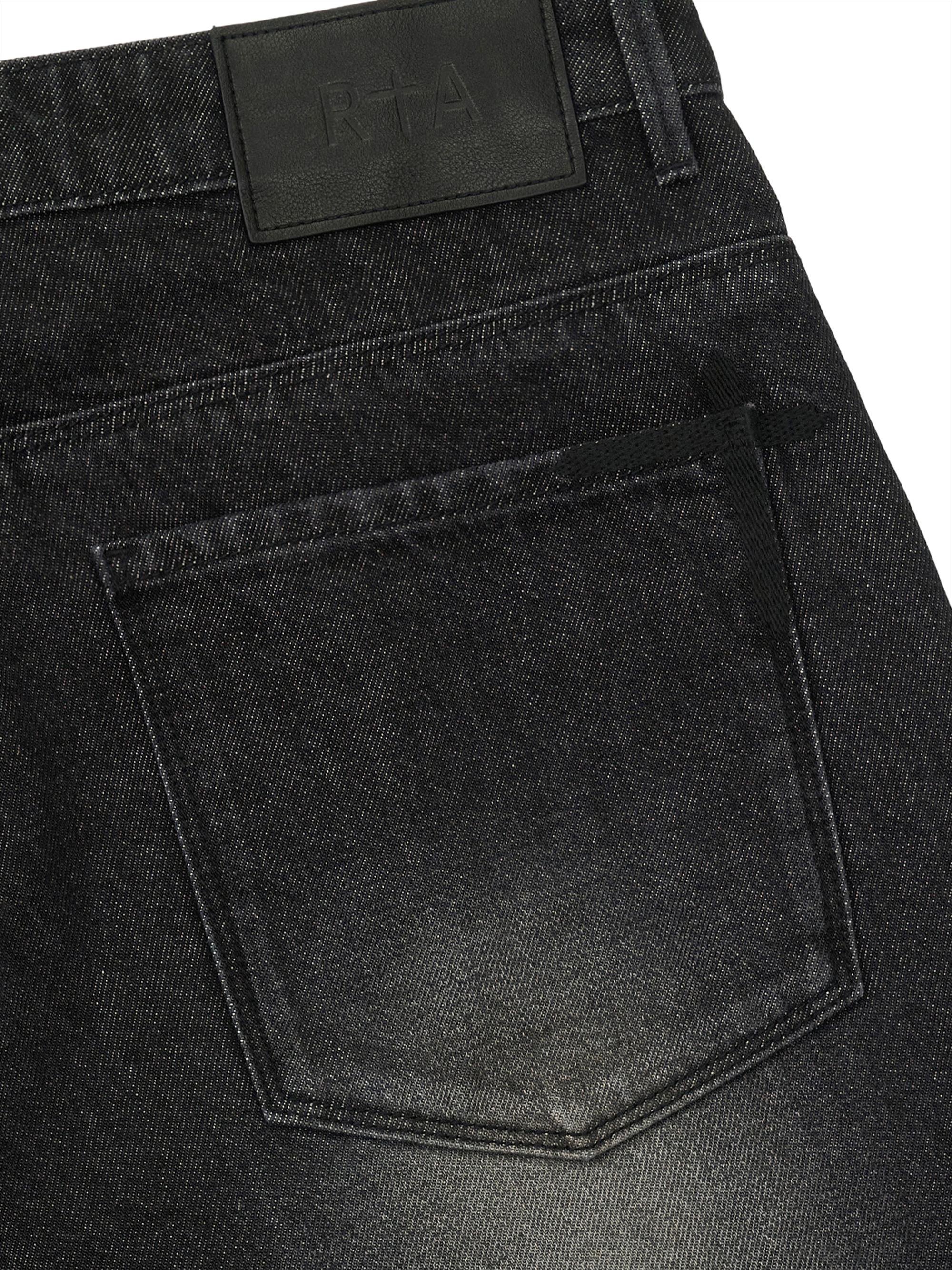 RTA Men's Chaparral Gustavo Denim Bermuda Shorts - Noir | Thumbnail 4