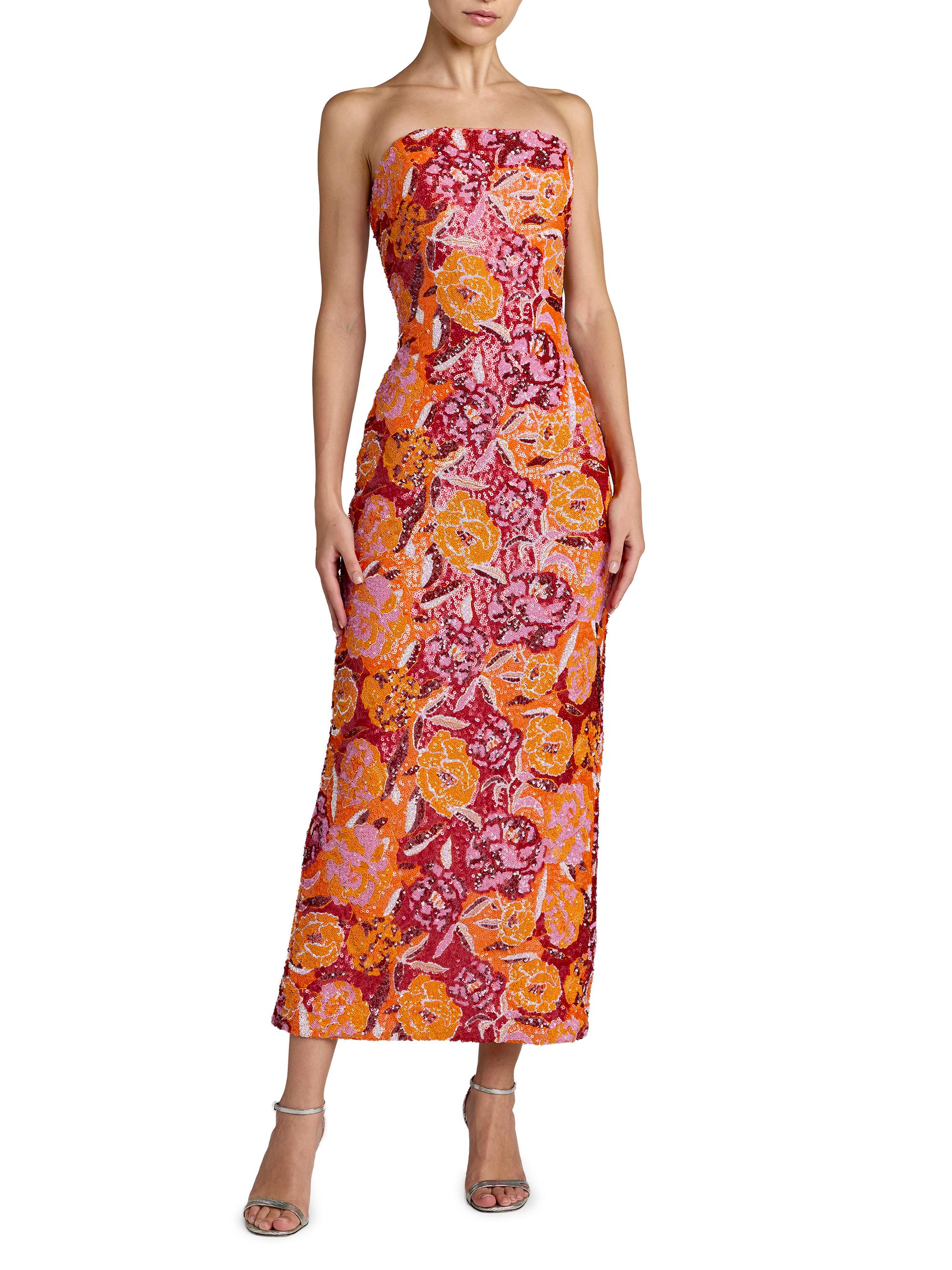 midi red cocktail dress with sleeves RED LONG SLEEVE Camila Midi Dress