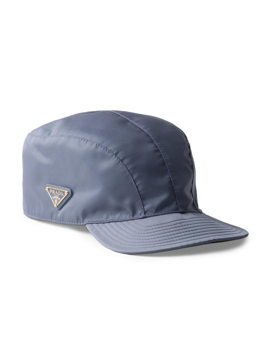 Prada Women's Re-nylon Baseball Cap In Blue