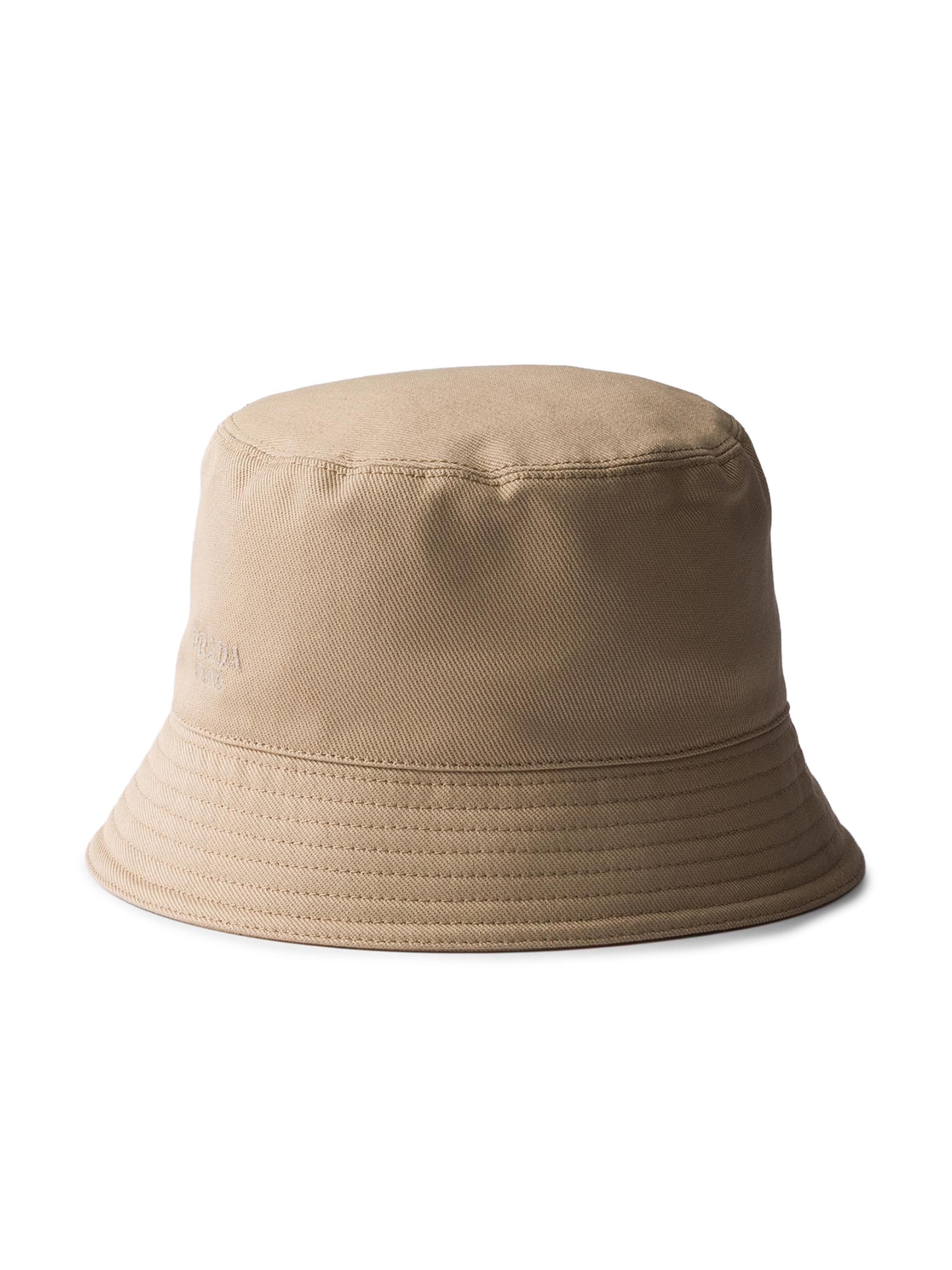 Prada Women's Drill Bucket Hat - Beige Khaki