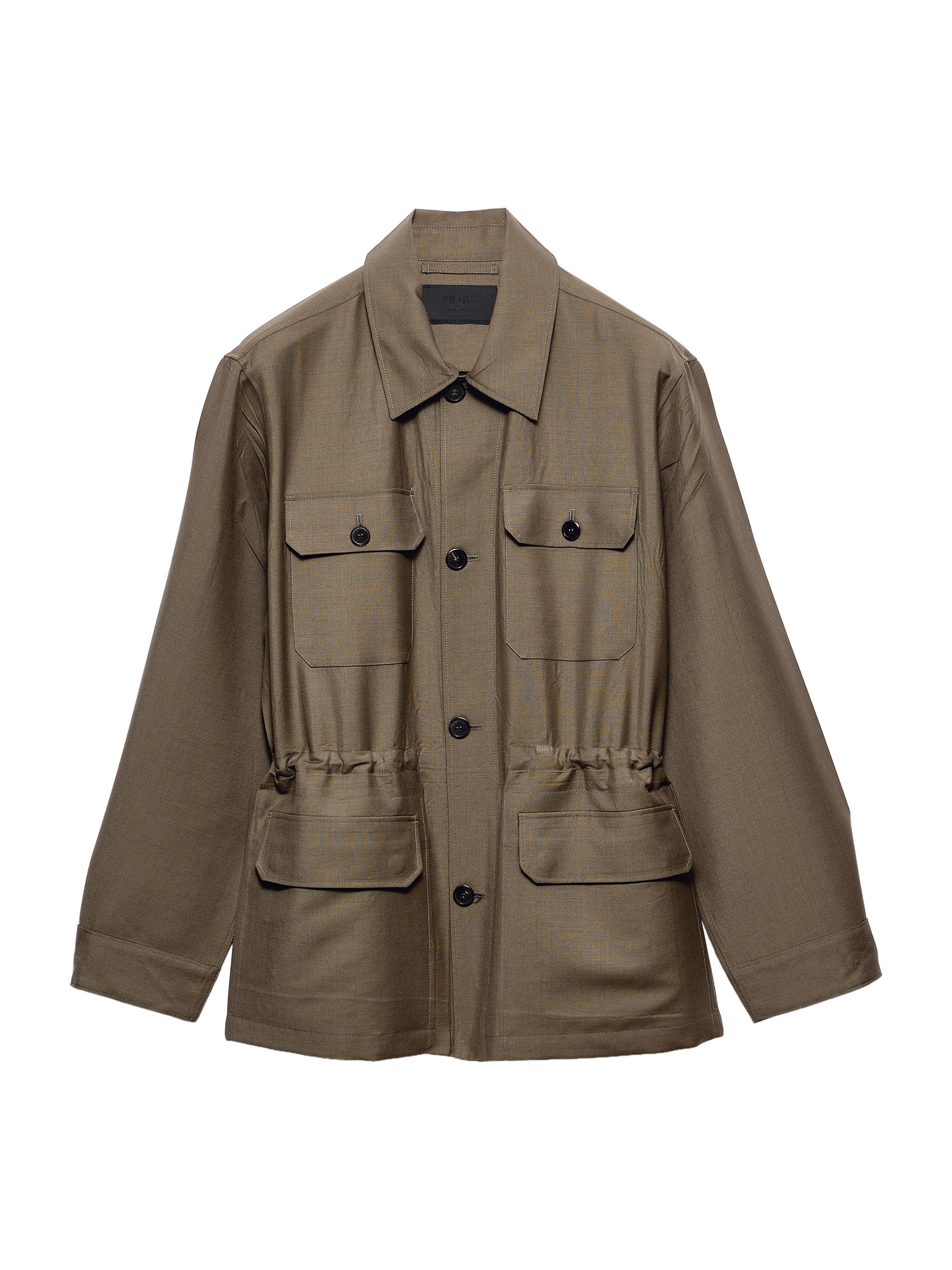 Prada Men's Mohair and Wool Safari Jacket - Brown