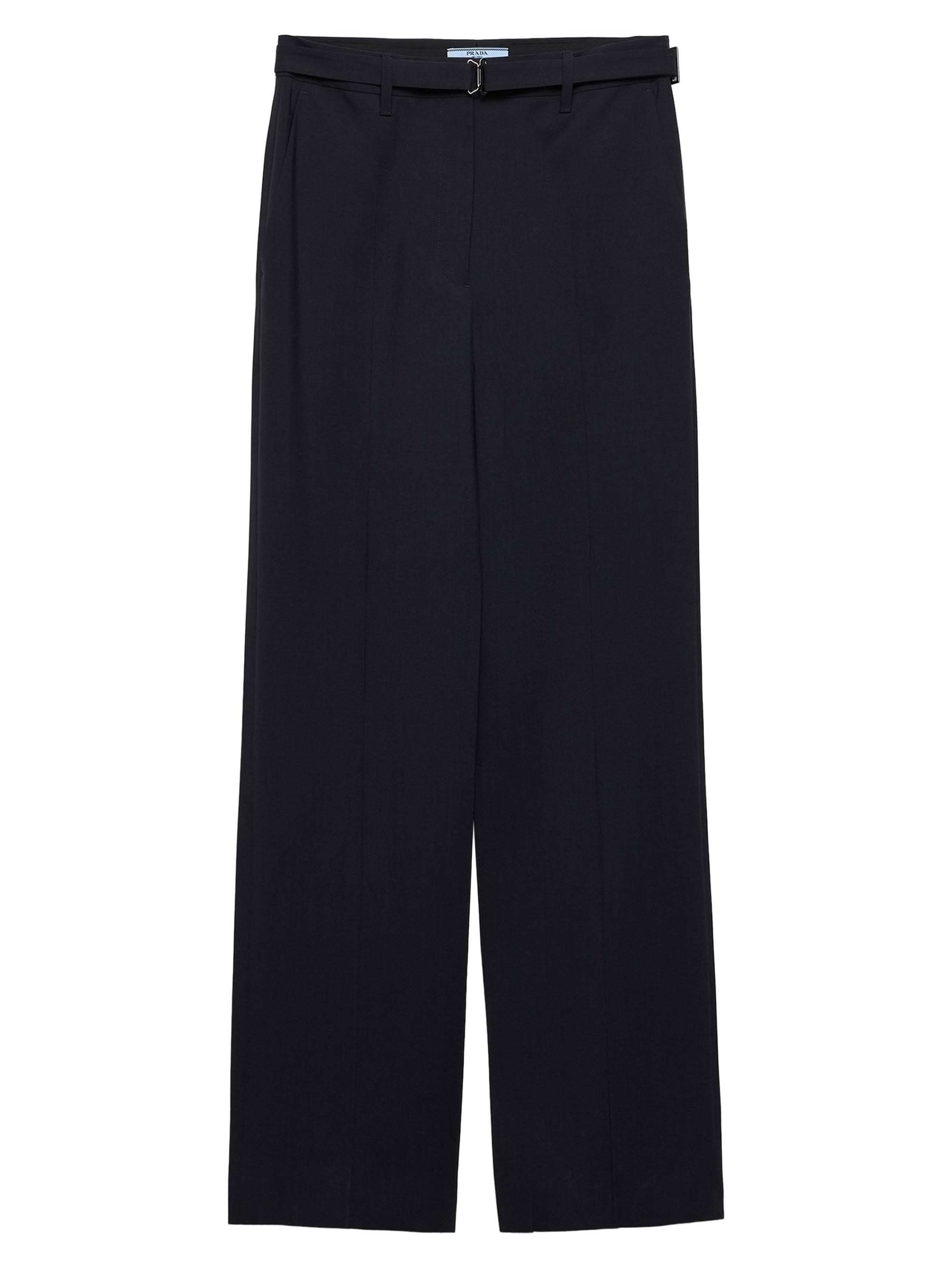 Prada Women's Wool Pants - Blue