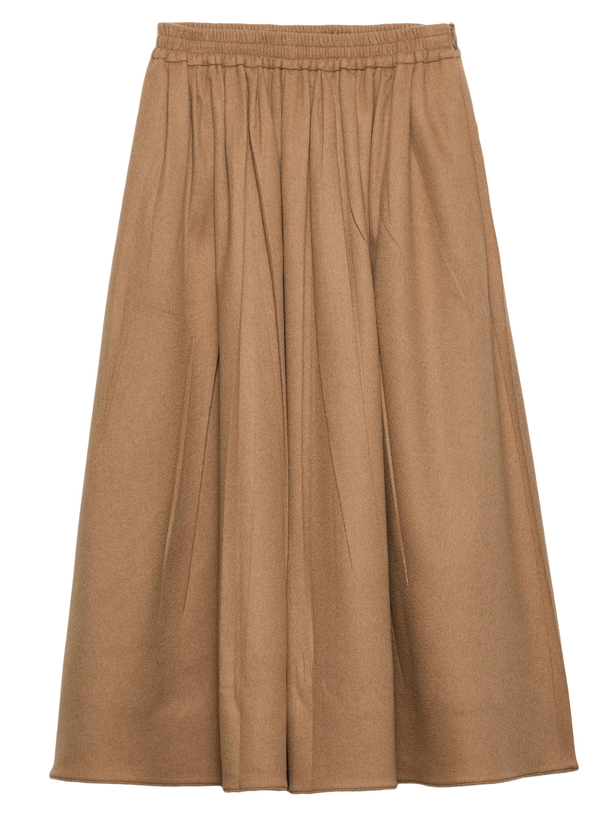 Prada Women's Camel-Hair Circle Midi-Skirt - Brown