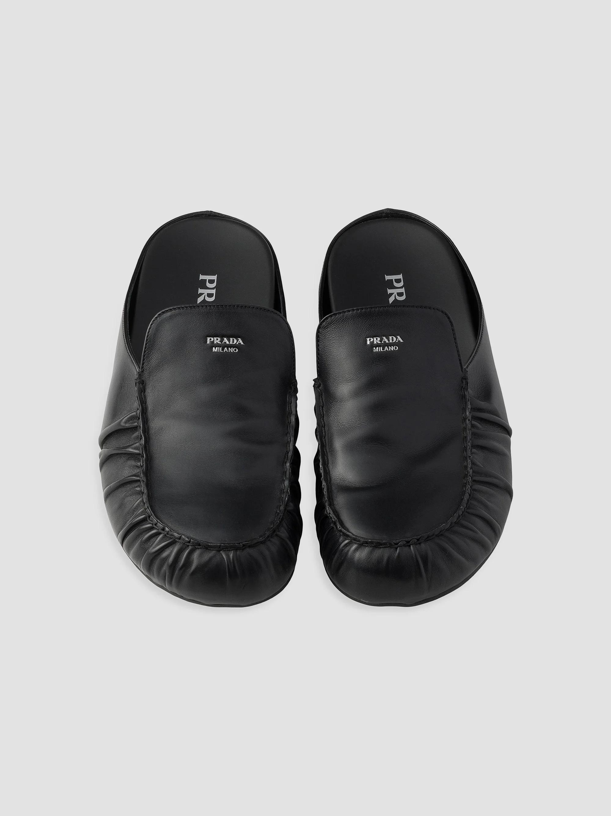 archive PRADA Leather Mulesレザー ミュール パンプス Prada Leather Mules | Saks Fifth Avenue