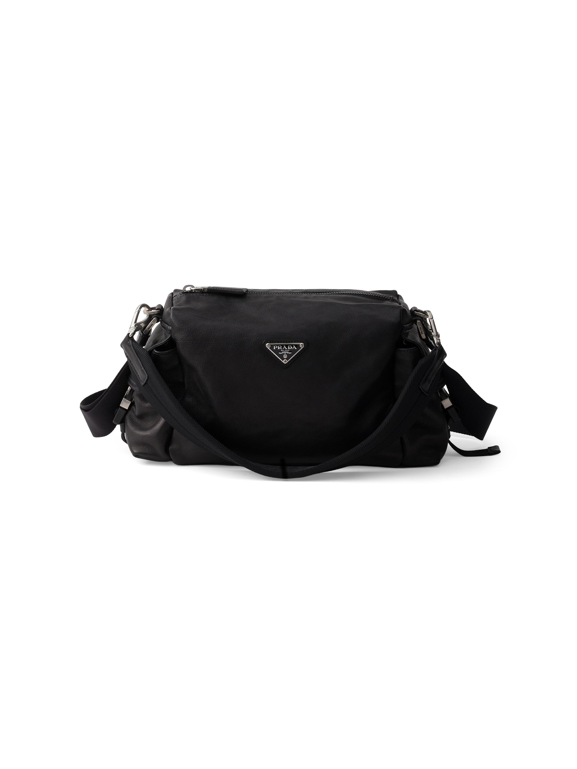 Prada Men's Explore Leather Bag - Black