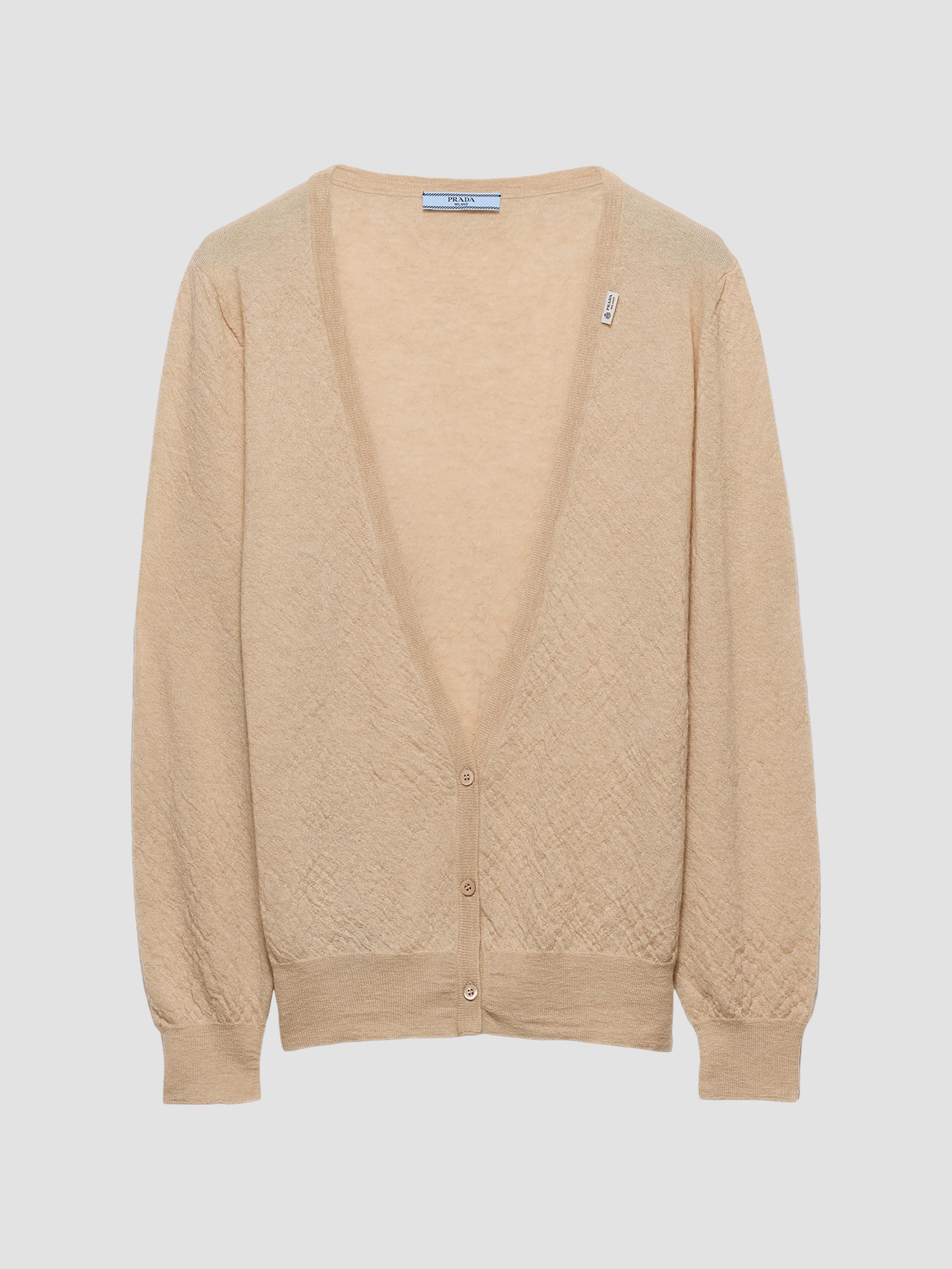 Prada Women's Cashmere Cardigan - Beige Khaki
