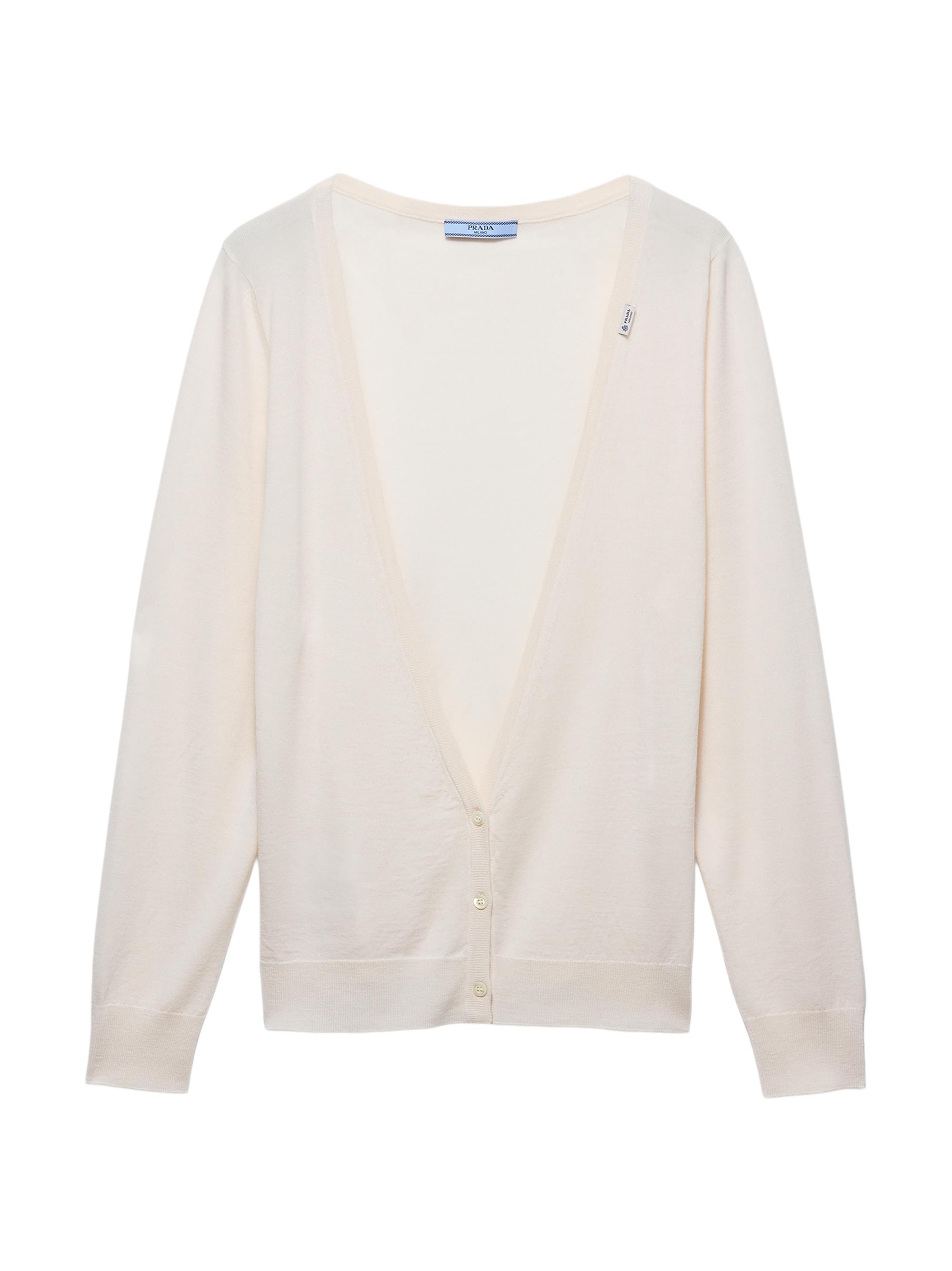 Prada Cropped Cotton Cardigan | Saks Fifth Avenue