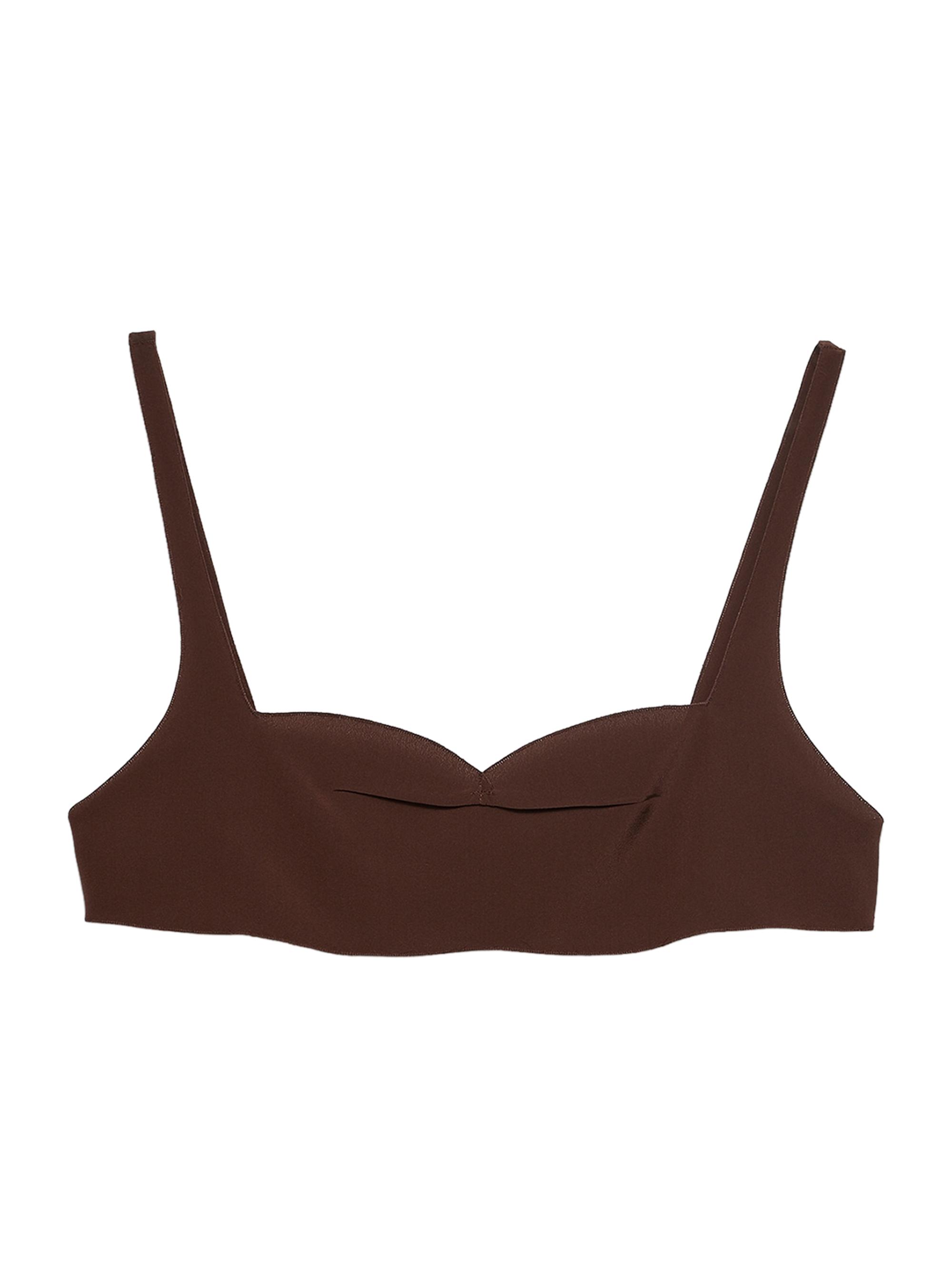 Prada Women's Crepe De Chine Top - Brown | Thumbnail 6