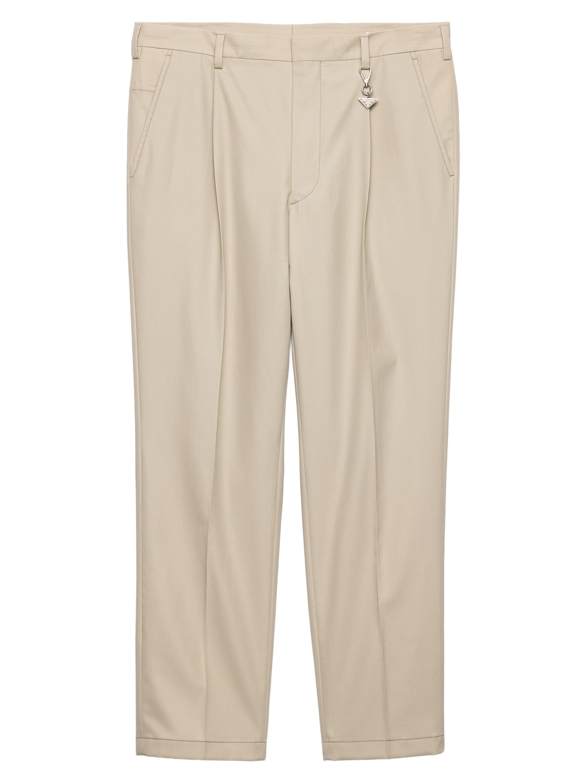 Prada Men's Cotton Pants - Beige Khaki