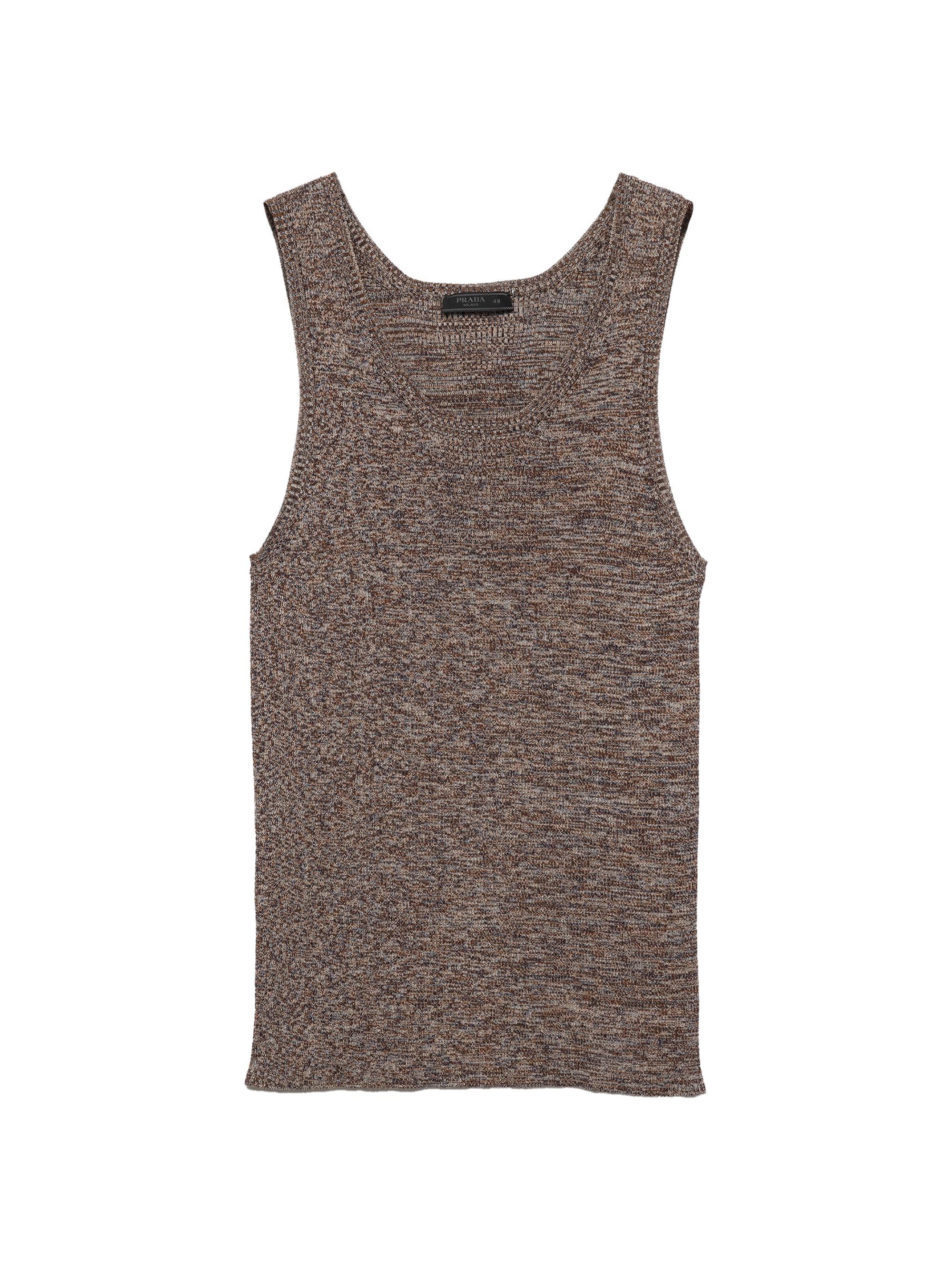 Prada Men's Cotton Knit Tank Top - Multicolored