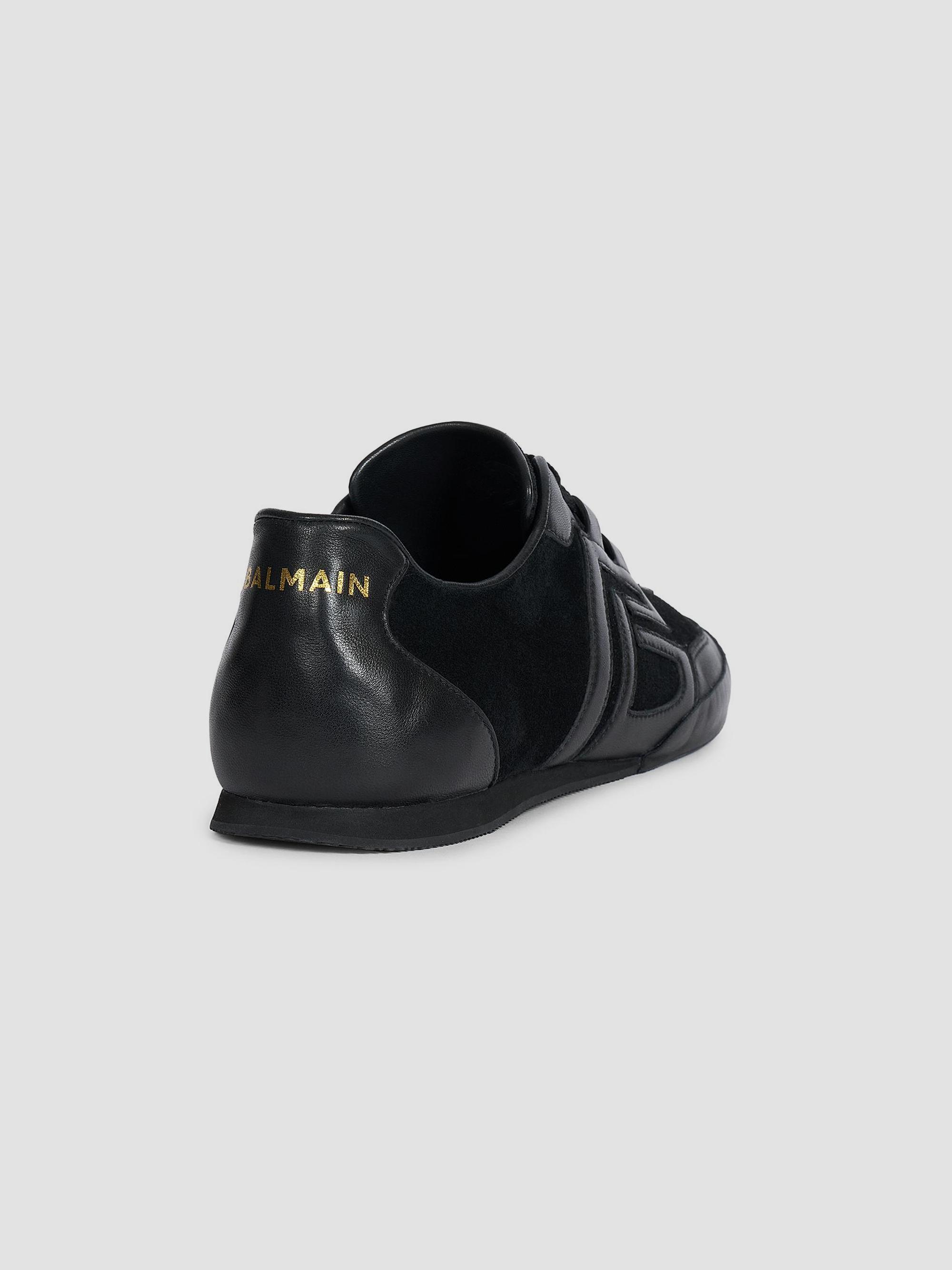 Balmain Boxing Leather Low-Top Sneakers | Saks Fifth Avenue
