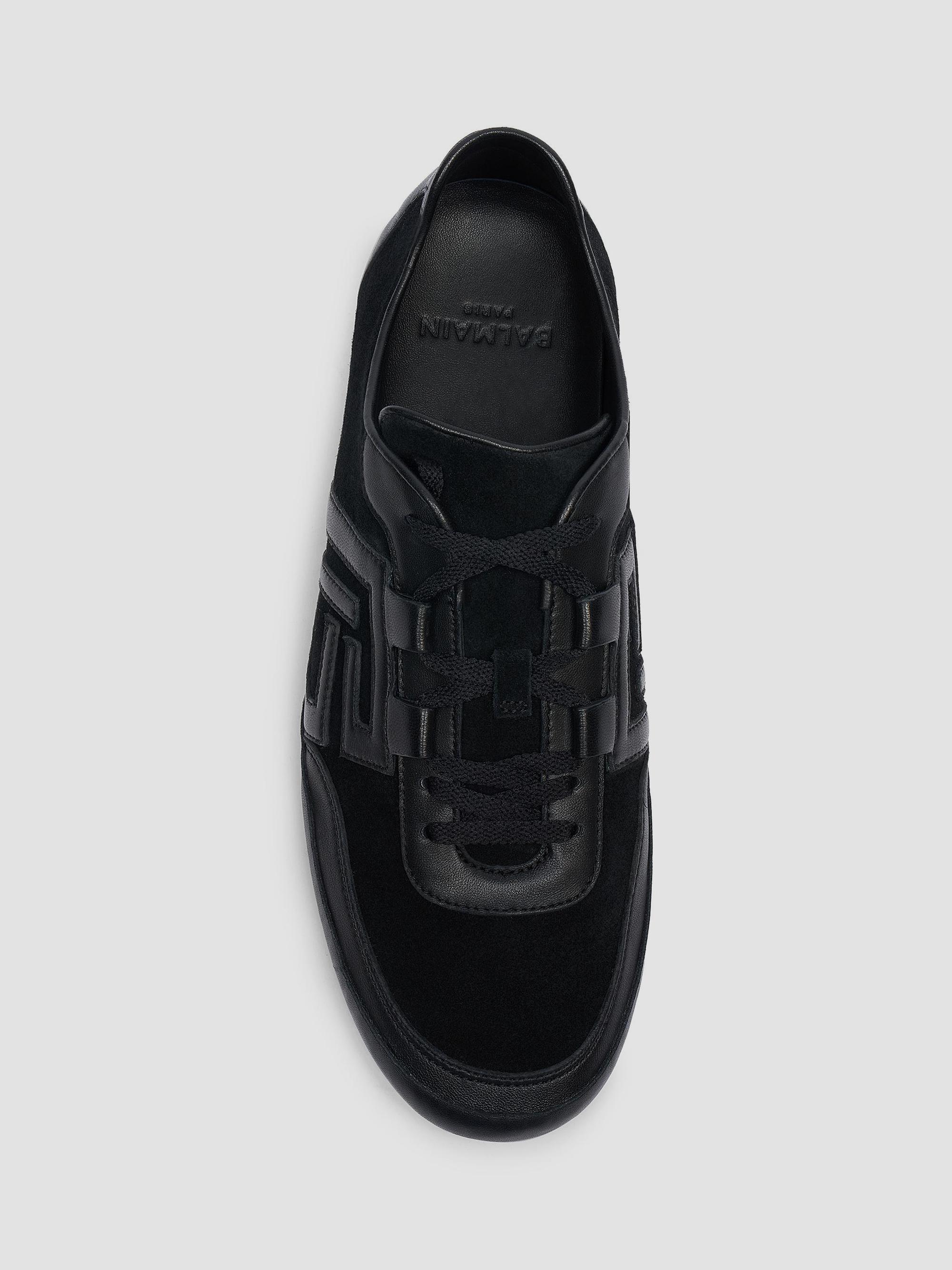 Balmain Boxing Leather Low-Top Sneakers | Saks Fifth Avenue