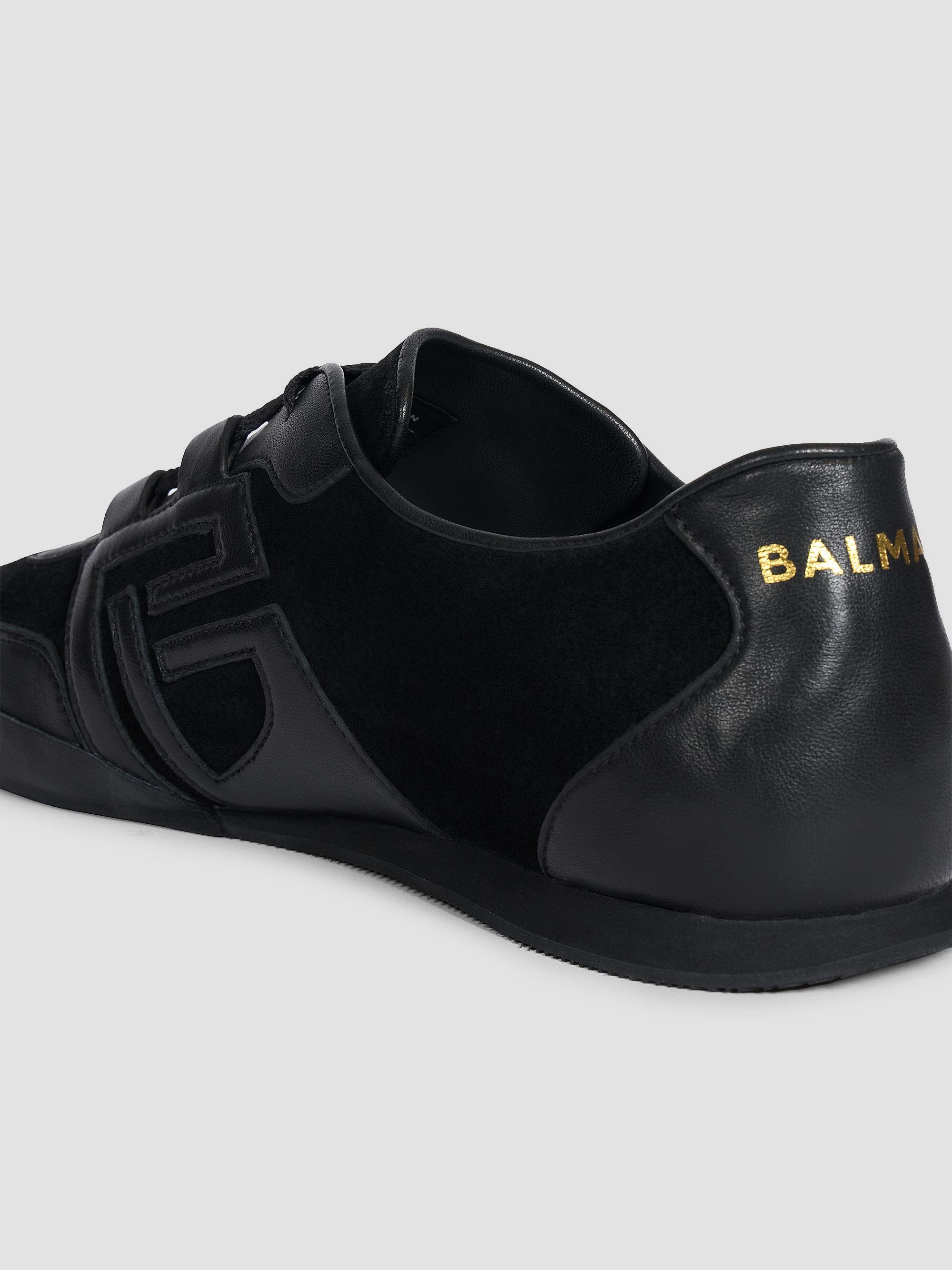Balmain Boxing Leather Low-Top Sneakers | Saks Fifth Avenue