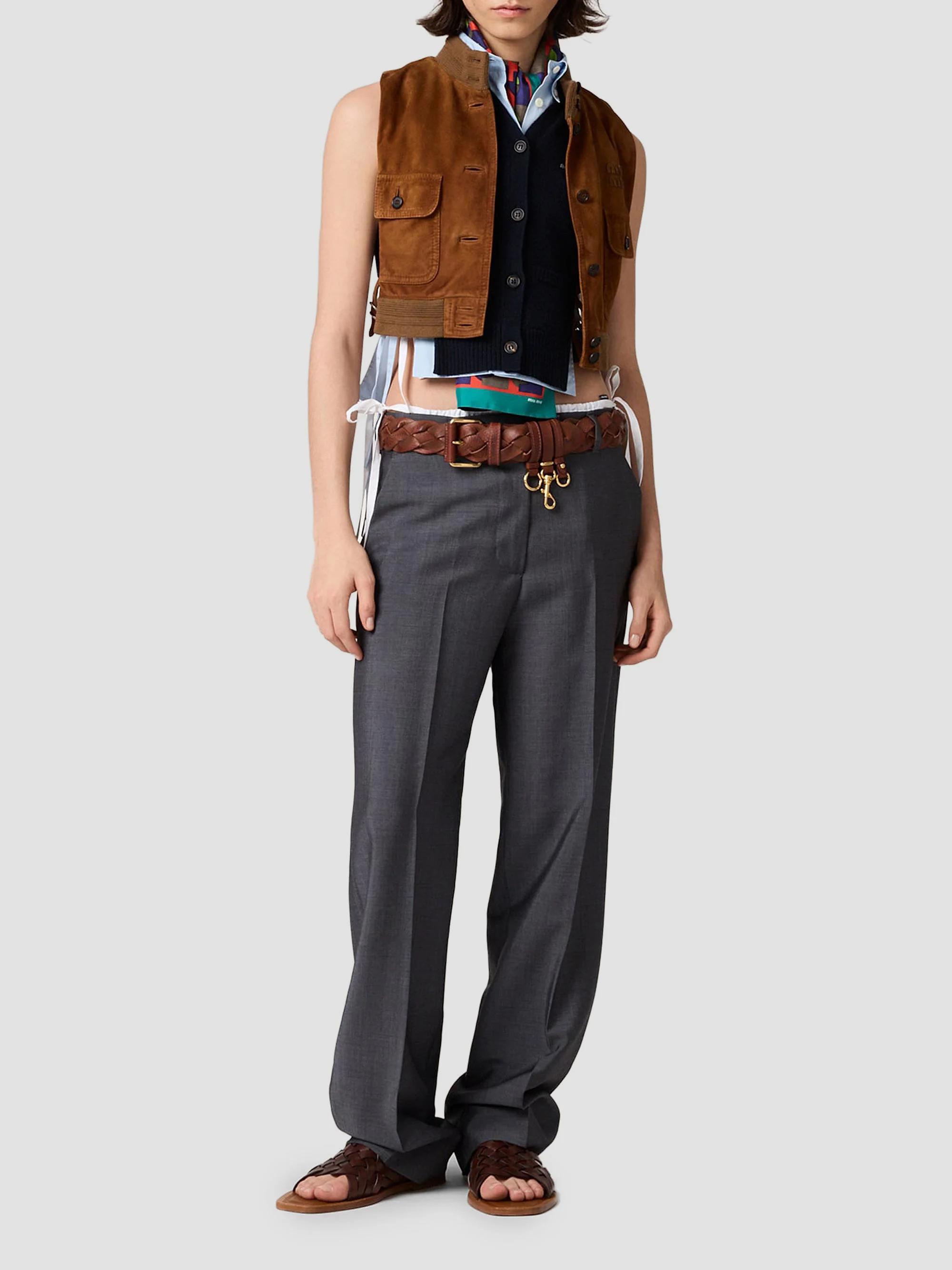 Miu Miu Cashmere Cardigan Vest | Saks Fifth Avenue
