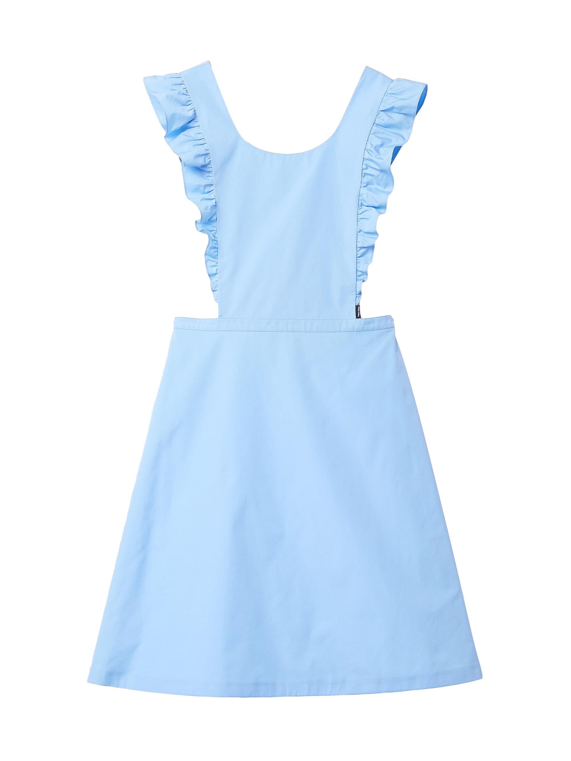 Miu Miu Women's Poplin Apron Dress - Blue