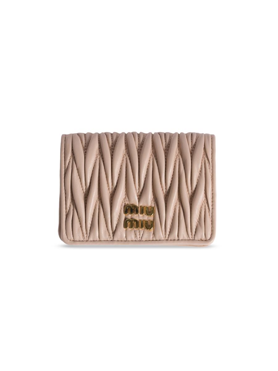 Miu Miu Small Matelassé Nappa Leather Wallet | Saks Fifth Avenue