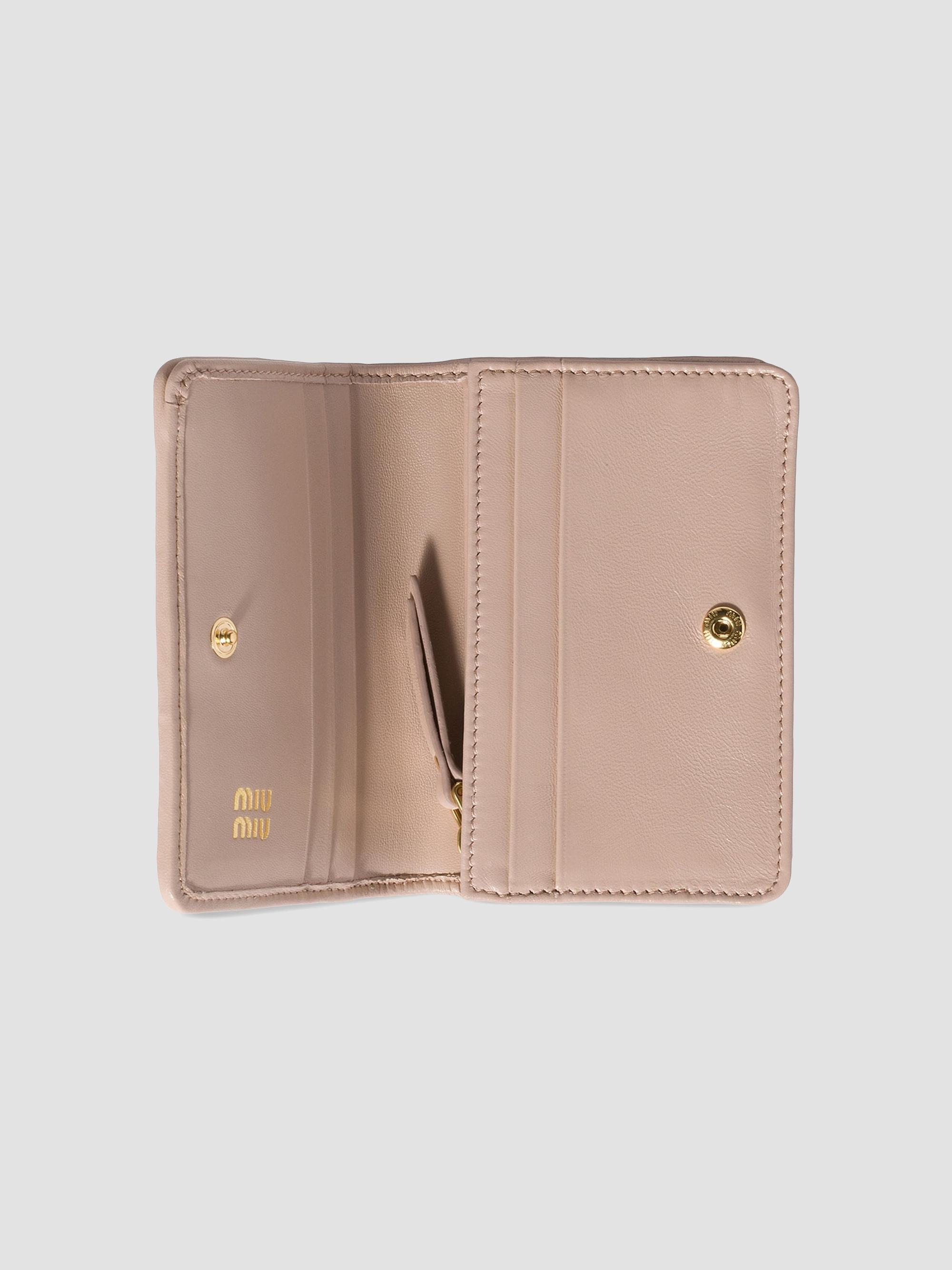 Miu Miu Small Matelassé Nappa Leather Wallet | Saks Fifth Avenue