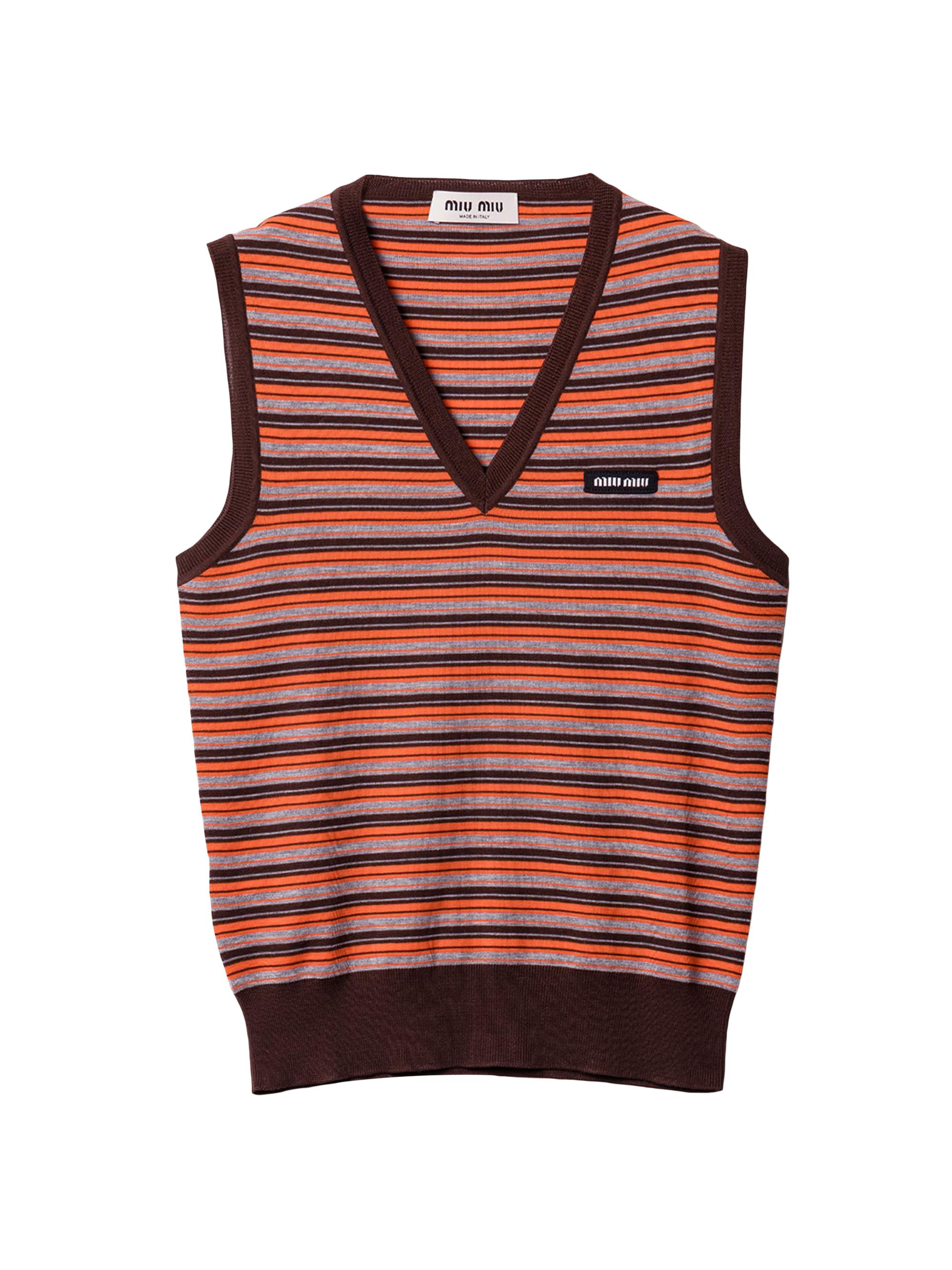 Miu Miu Women's Wool Vest - Orange