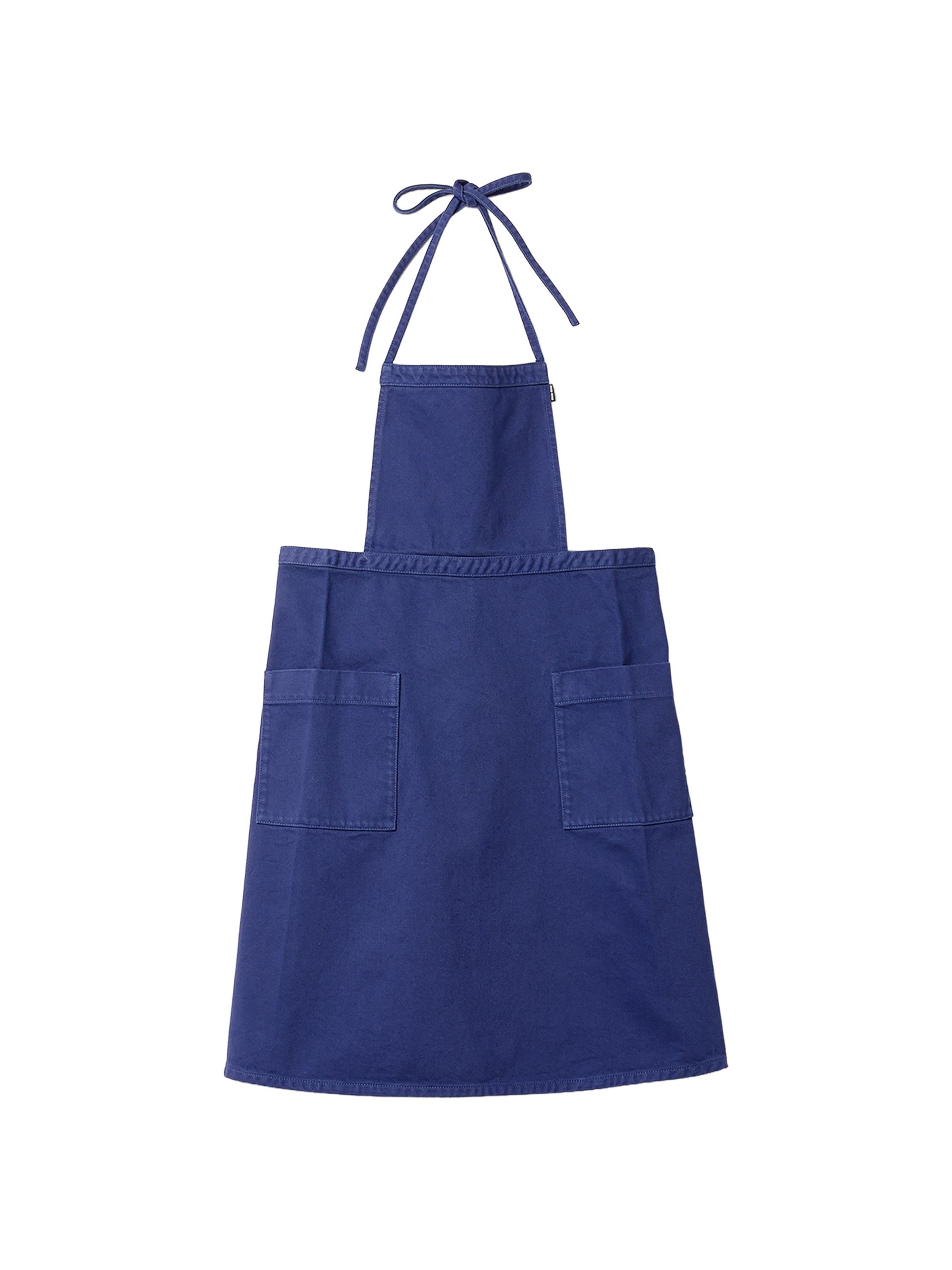 Miu Miu Garment-Dyed Gabardine Apron - Blue