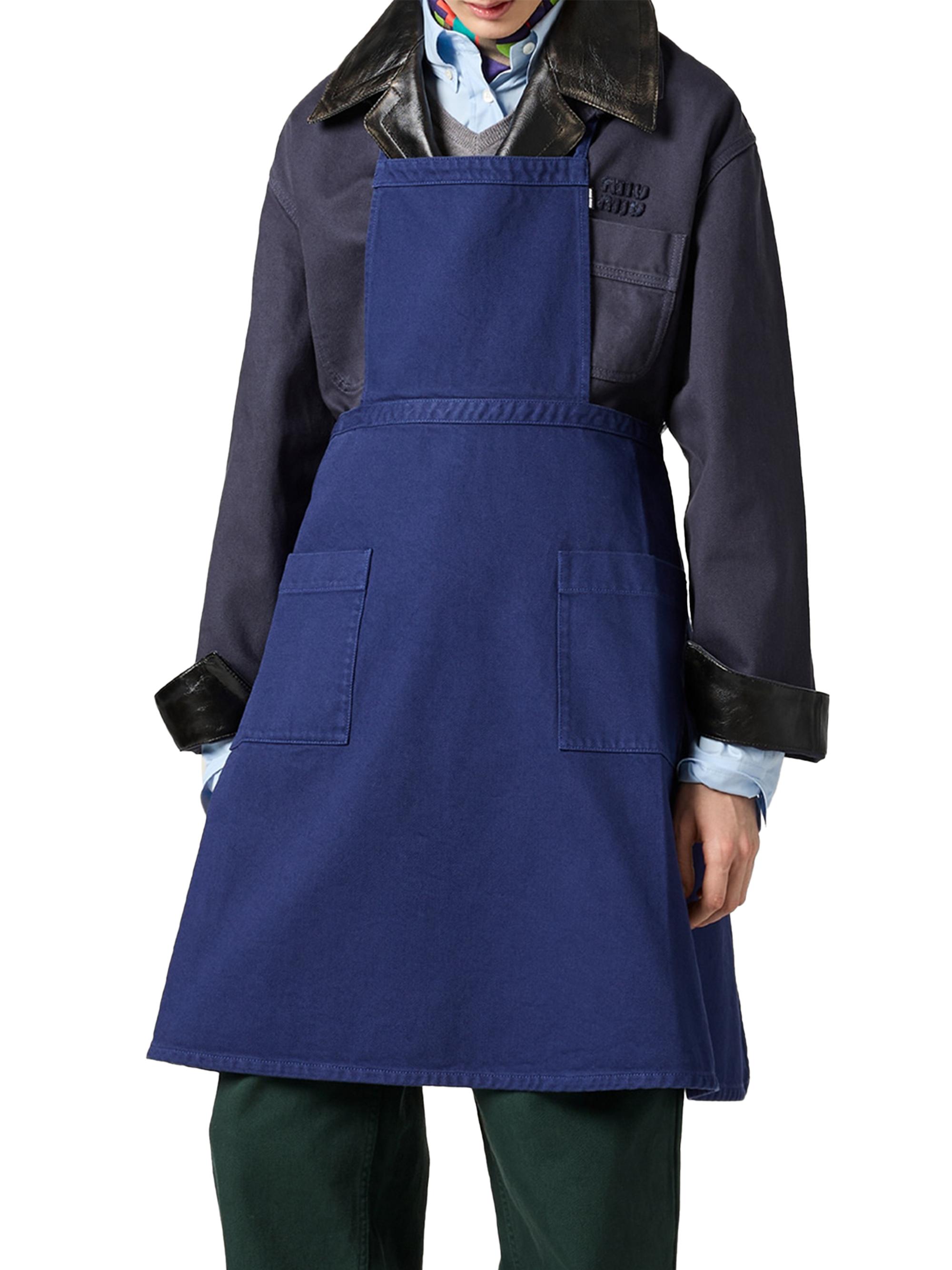 Miu Miu Garment-Dyed Gabardine Apron | Saks Fifth Avenue