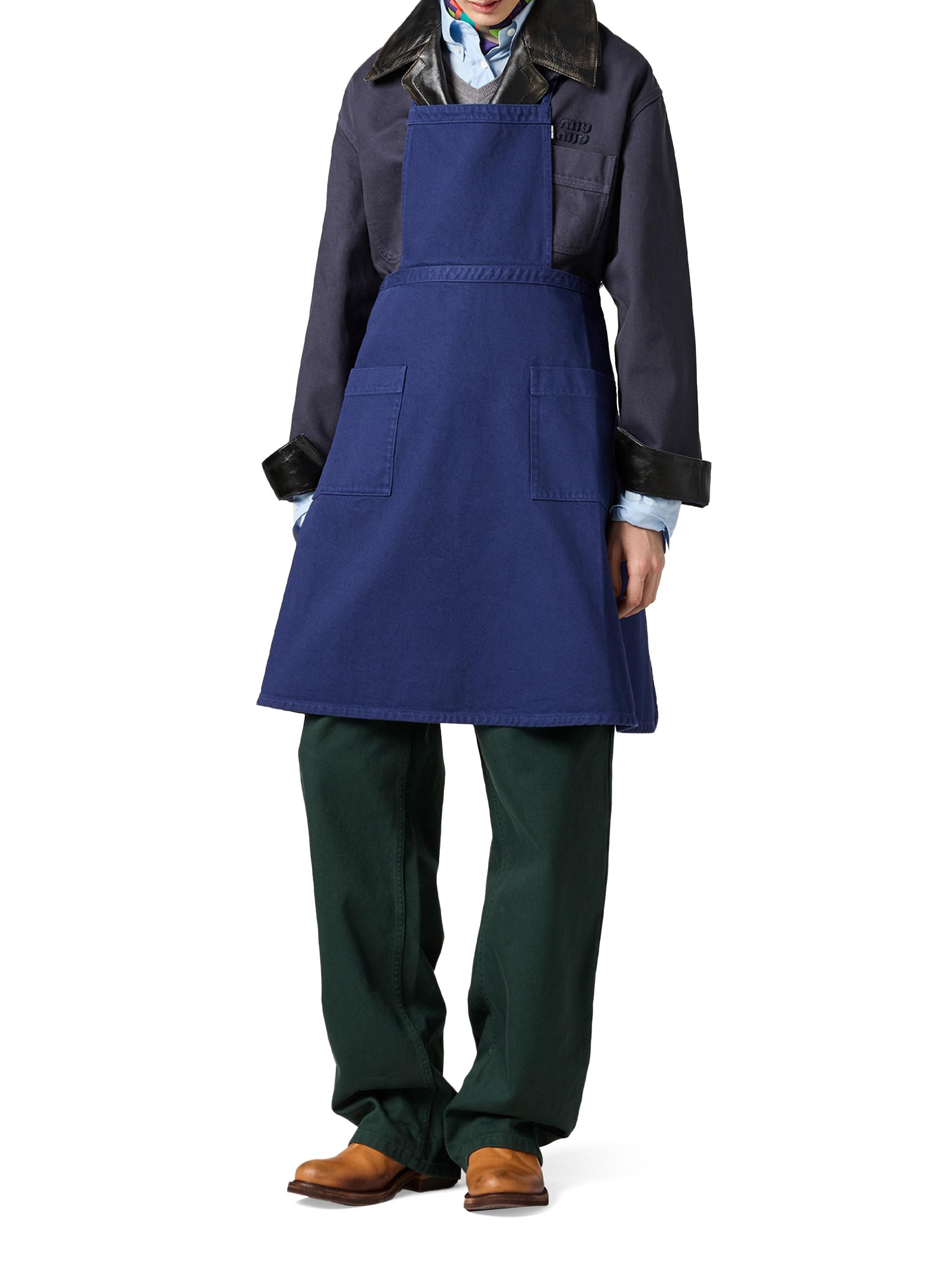 Miu Miu Garment-Dyed Gabardine Apron | Saks Fifth Avenue
