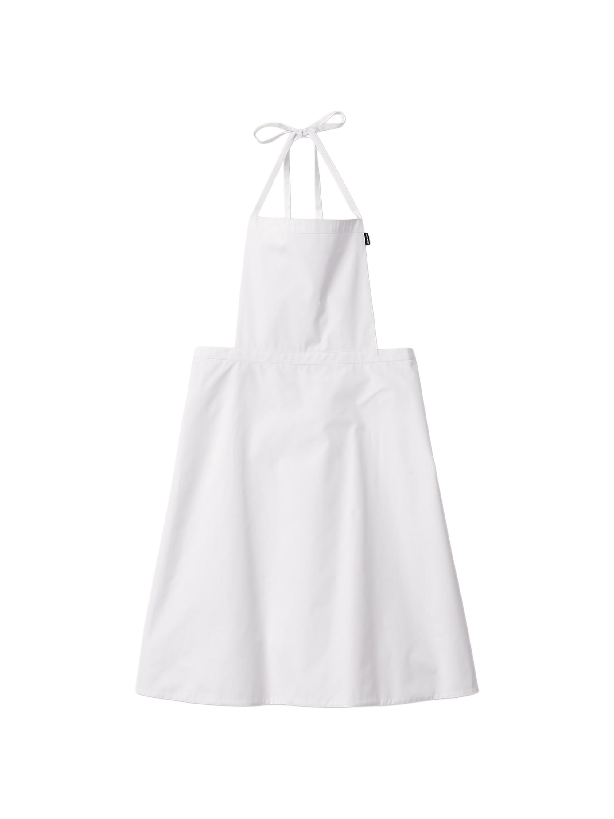Miu Miu Poplin Apron - White