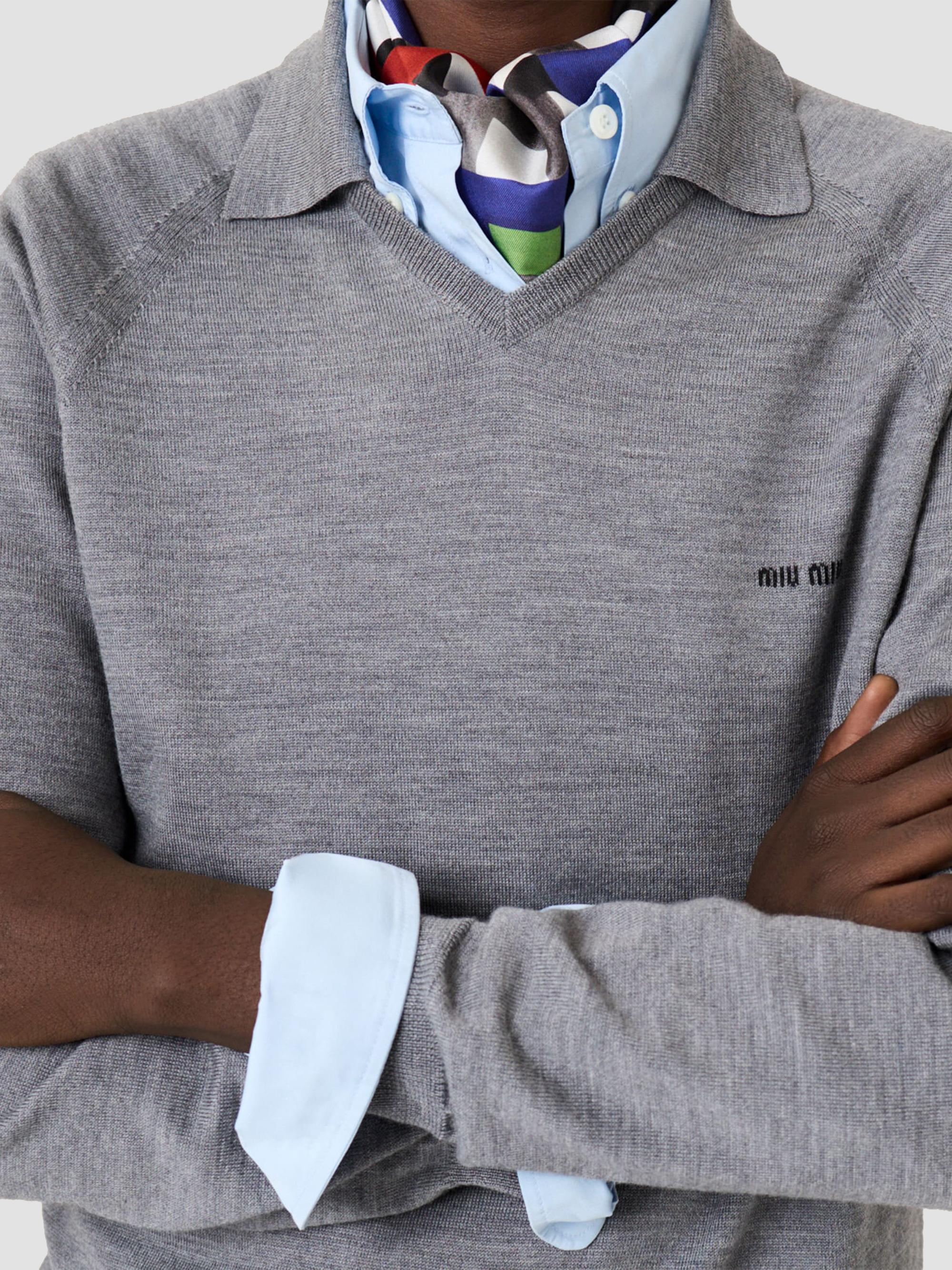 Miu Miu Wool Polo Sweater | Saks Fifth Avenue