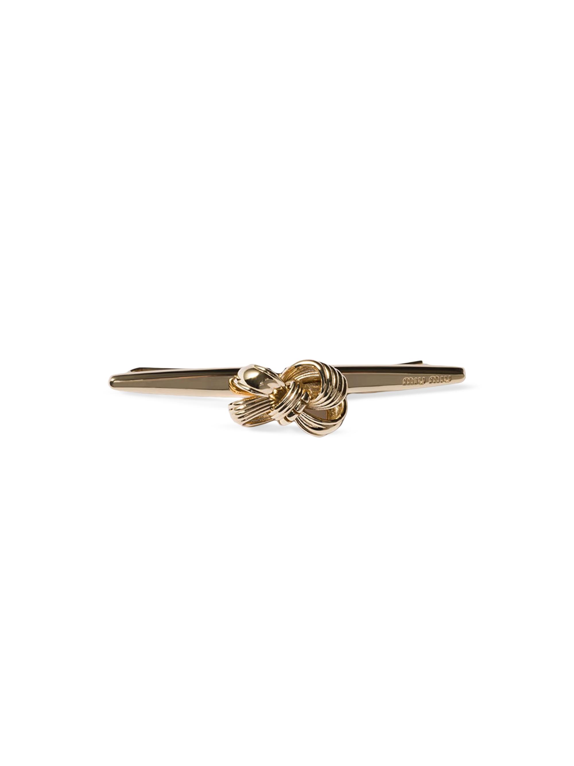 Miu Miu Women's Metal Hair Barrette - Bronze
