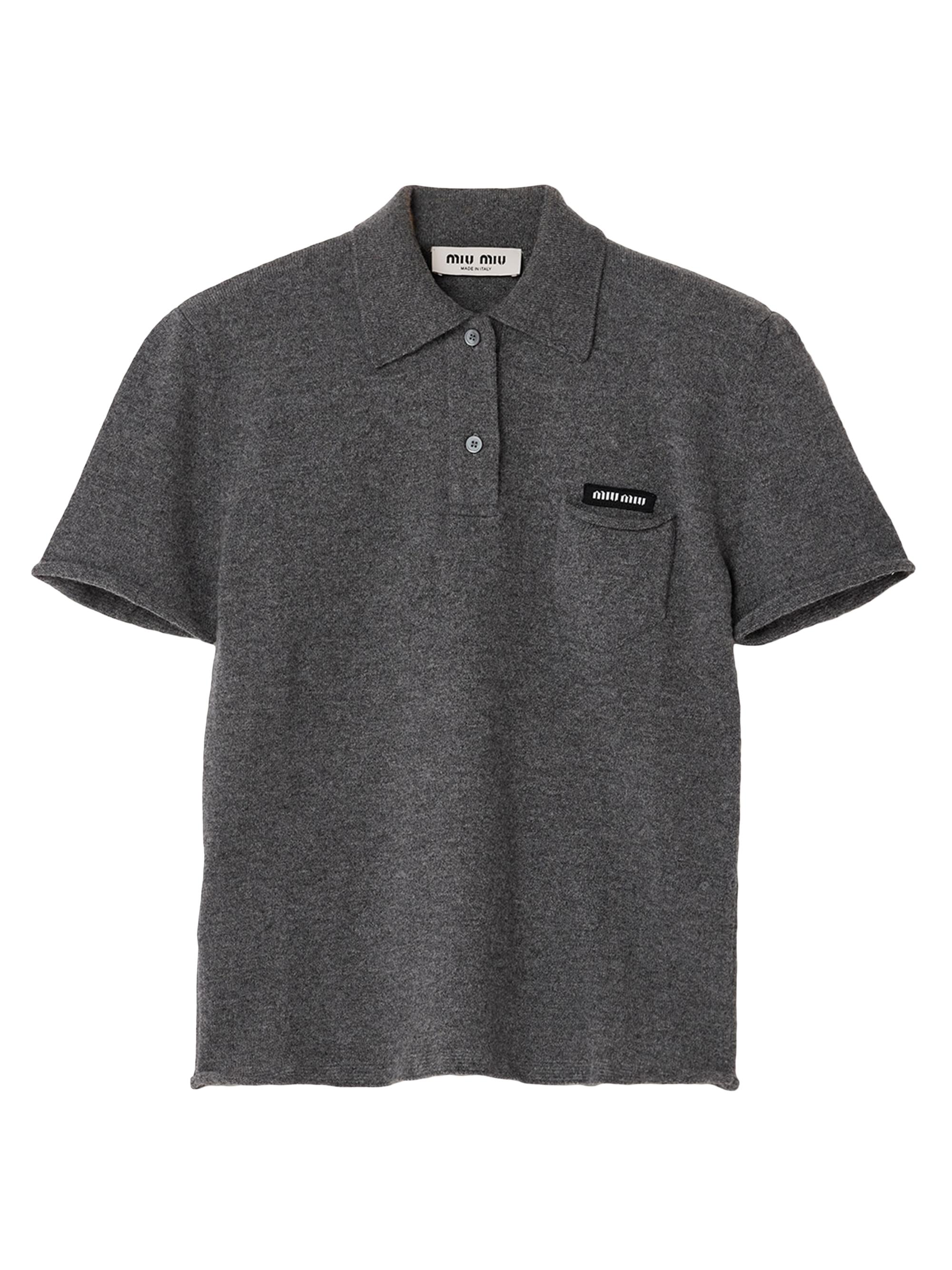 Miu Miu Cotton Jersey Polo T-Shirt | Saks Fifth Avenue