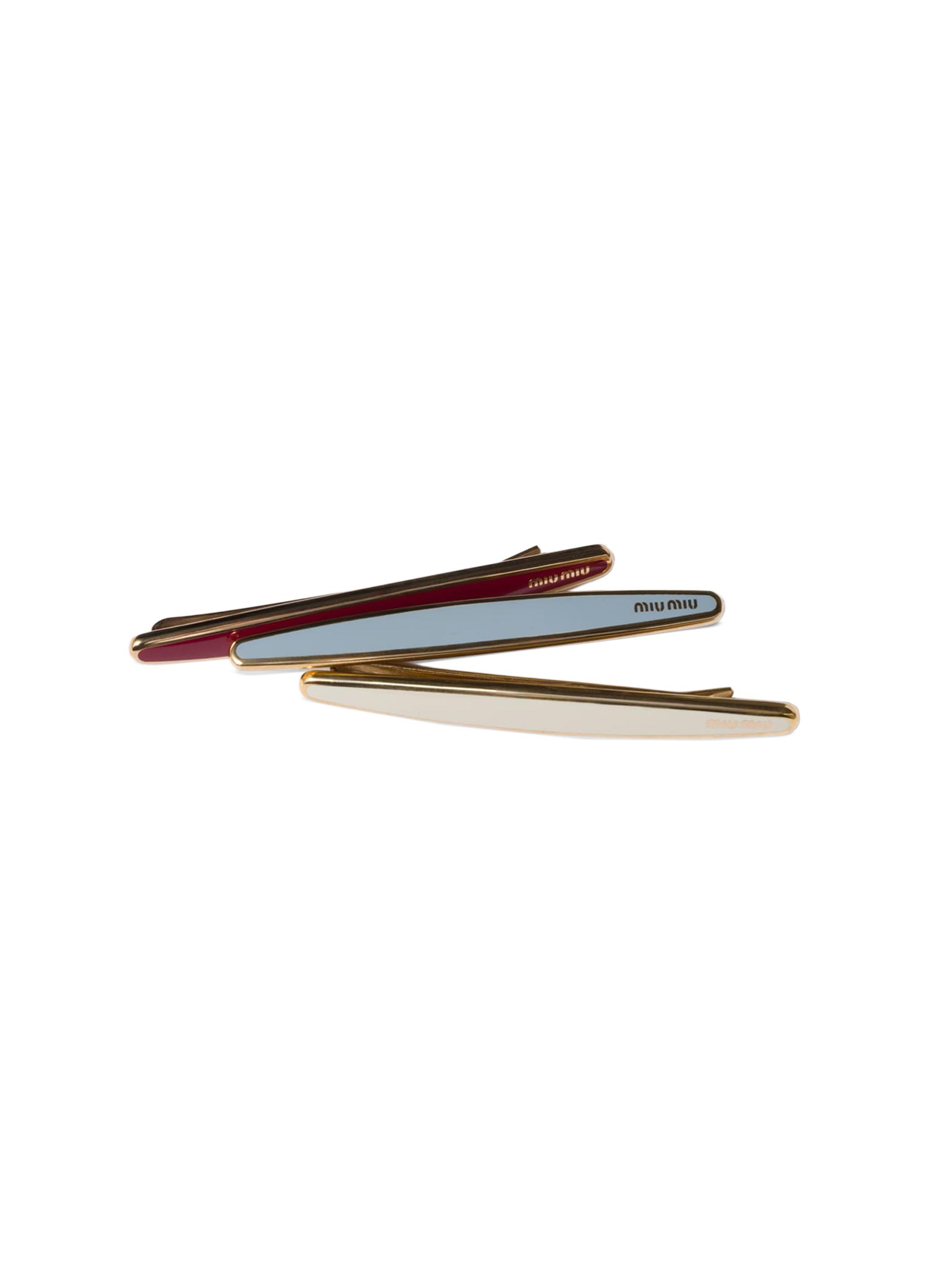 Miu Miu Women's Enameled Metal Hair Clips