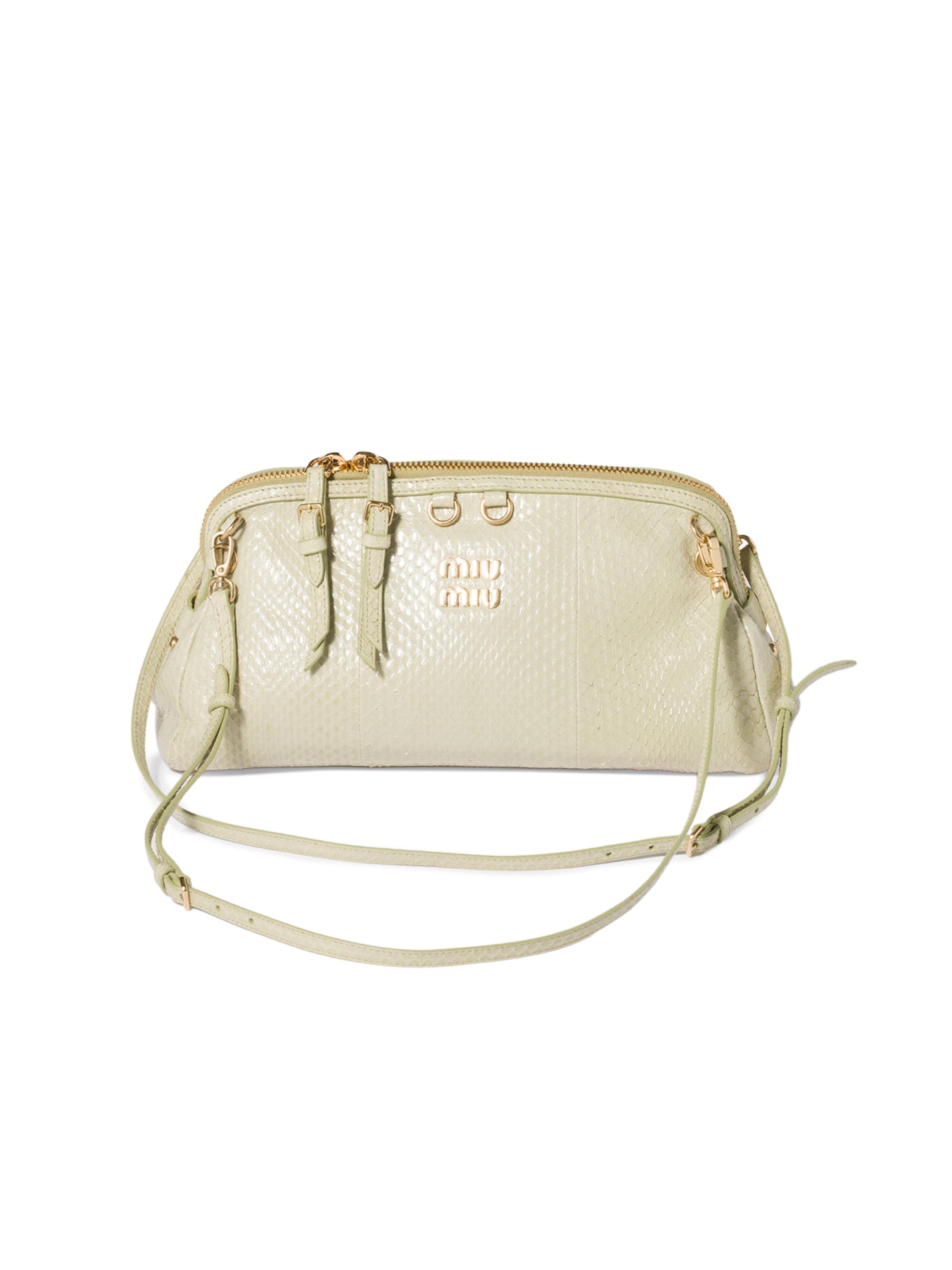 Miu Miu Women's Ayers Leather Clutch - Pink | Thumbnail 11