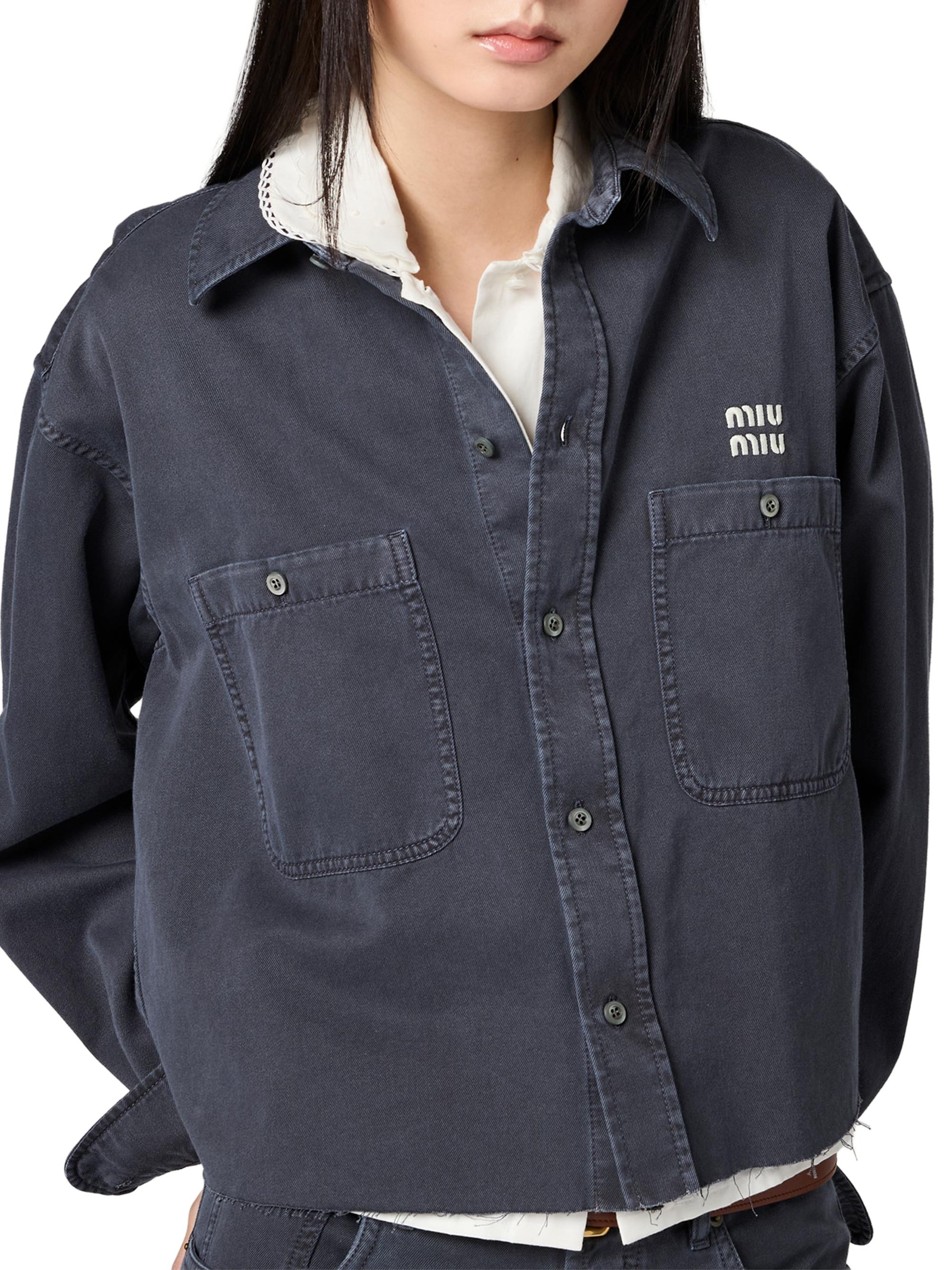 Miu Miu Light Denim Shirt | Saks Fifth Avenue