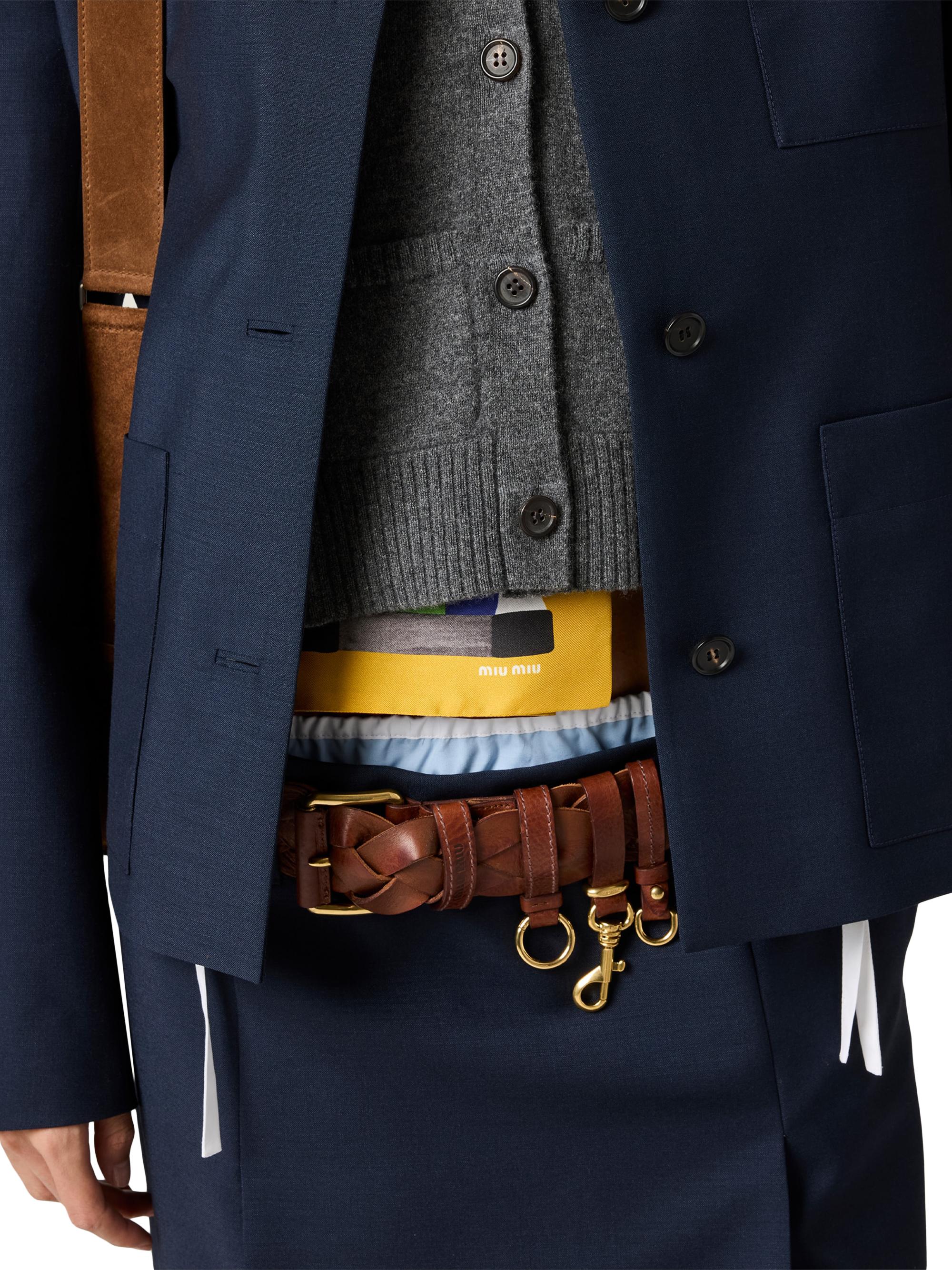 Miu Miu Single-Breasted Kid Mohair Blazer | Saks Fifth Avenue