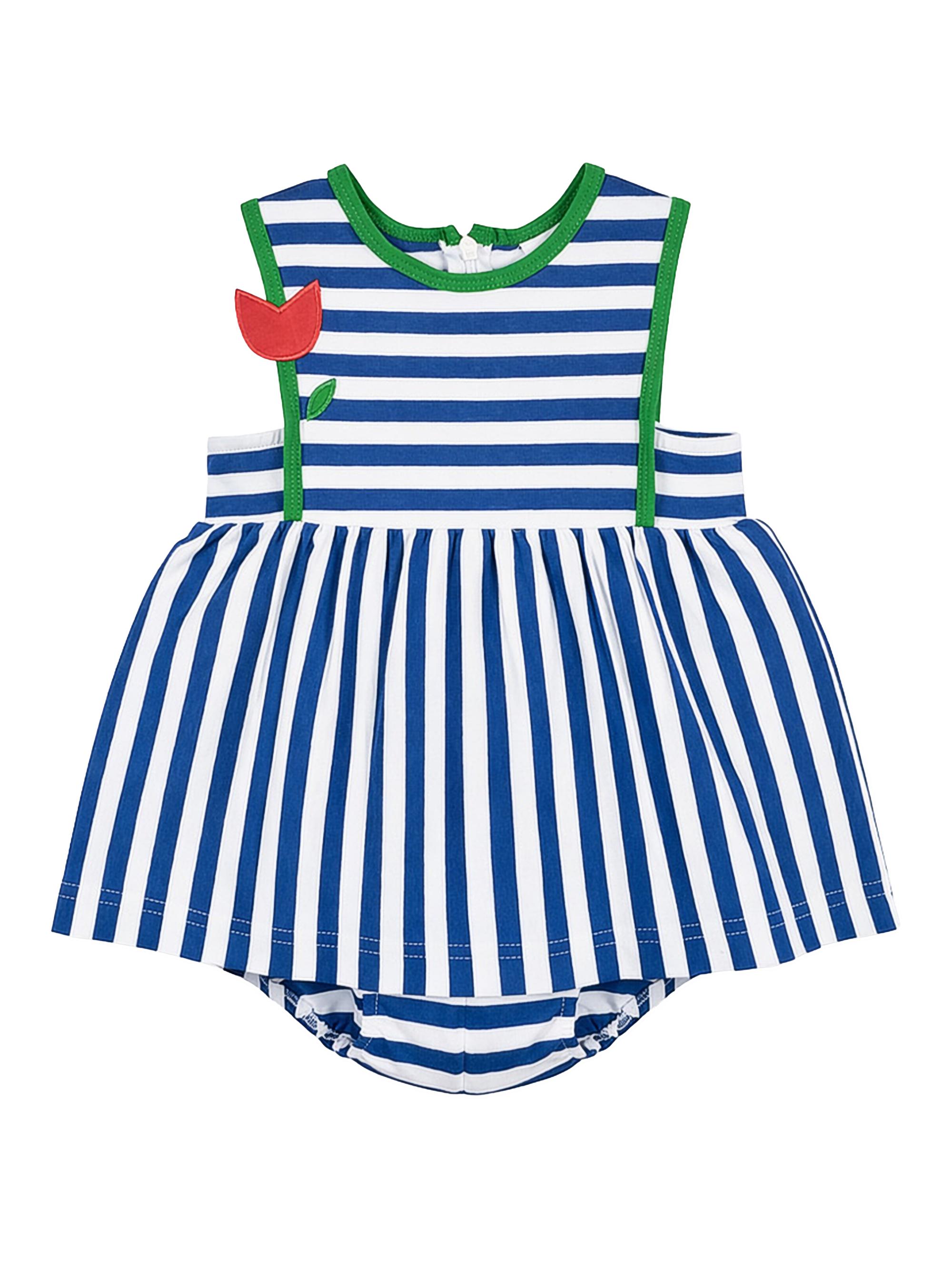 Florence Eiseman Baby Girl's Stripe Knit Dress - Royal 24 Months