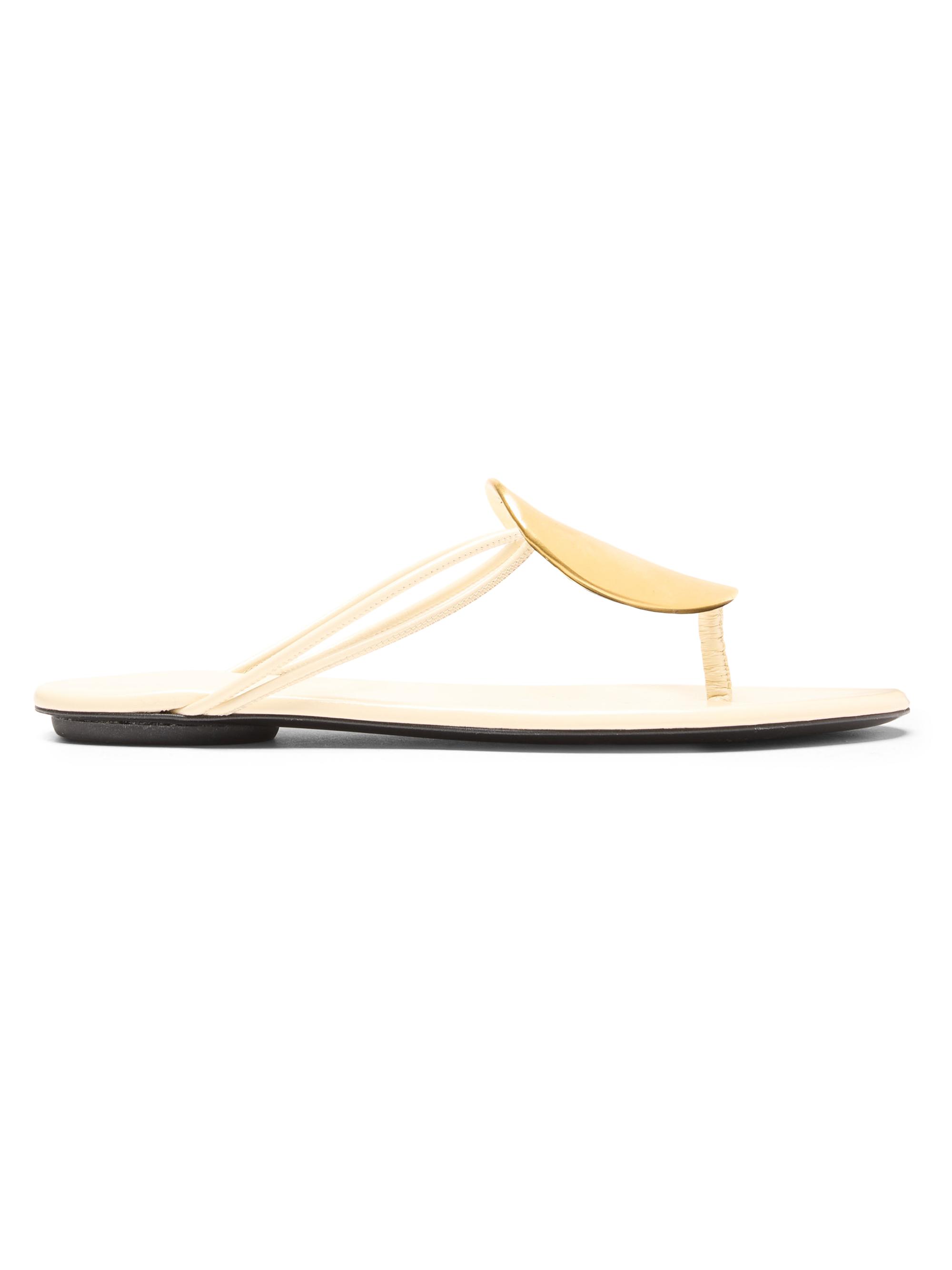 Proenza Schouler Women's Uma Embellished Leather Sandals - Marzipan