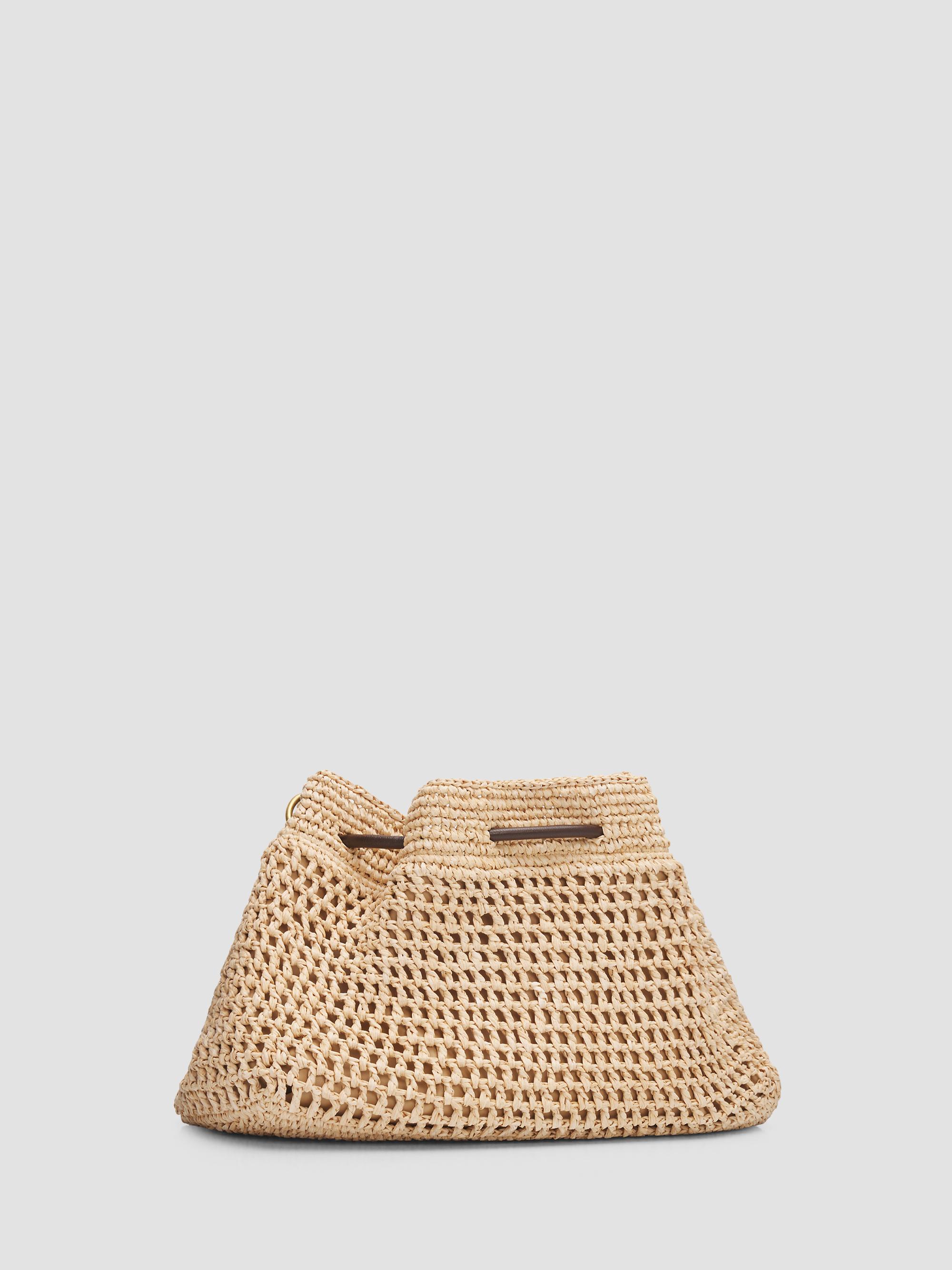 Jimmy Choo Cinch Small Raffia Shoulder Bag | Saks Fifth Avenue