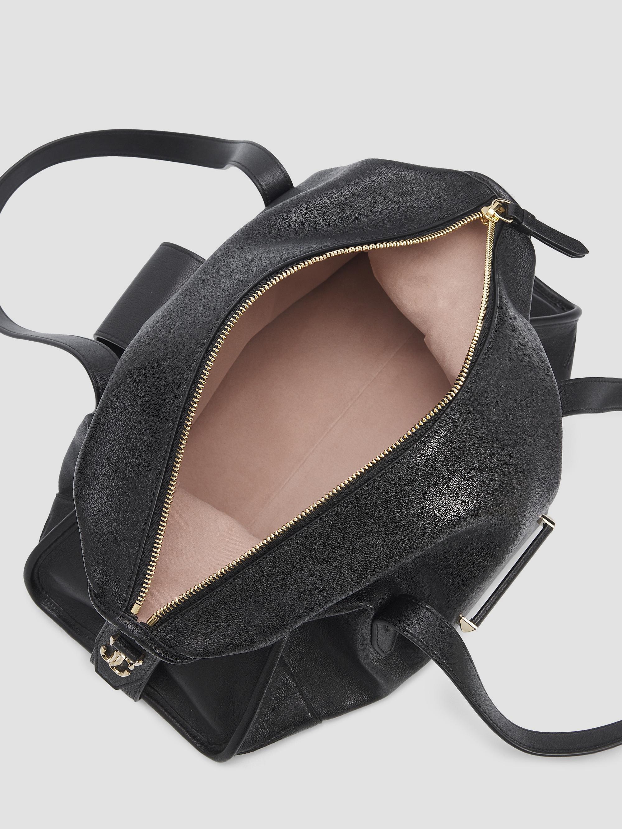 Bar Leather Shoulder Bag