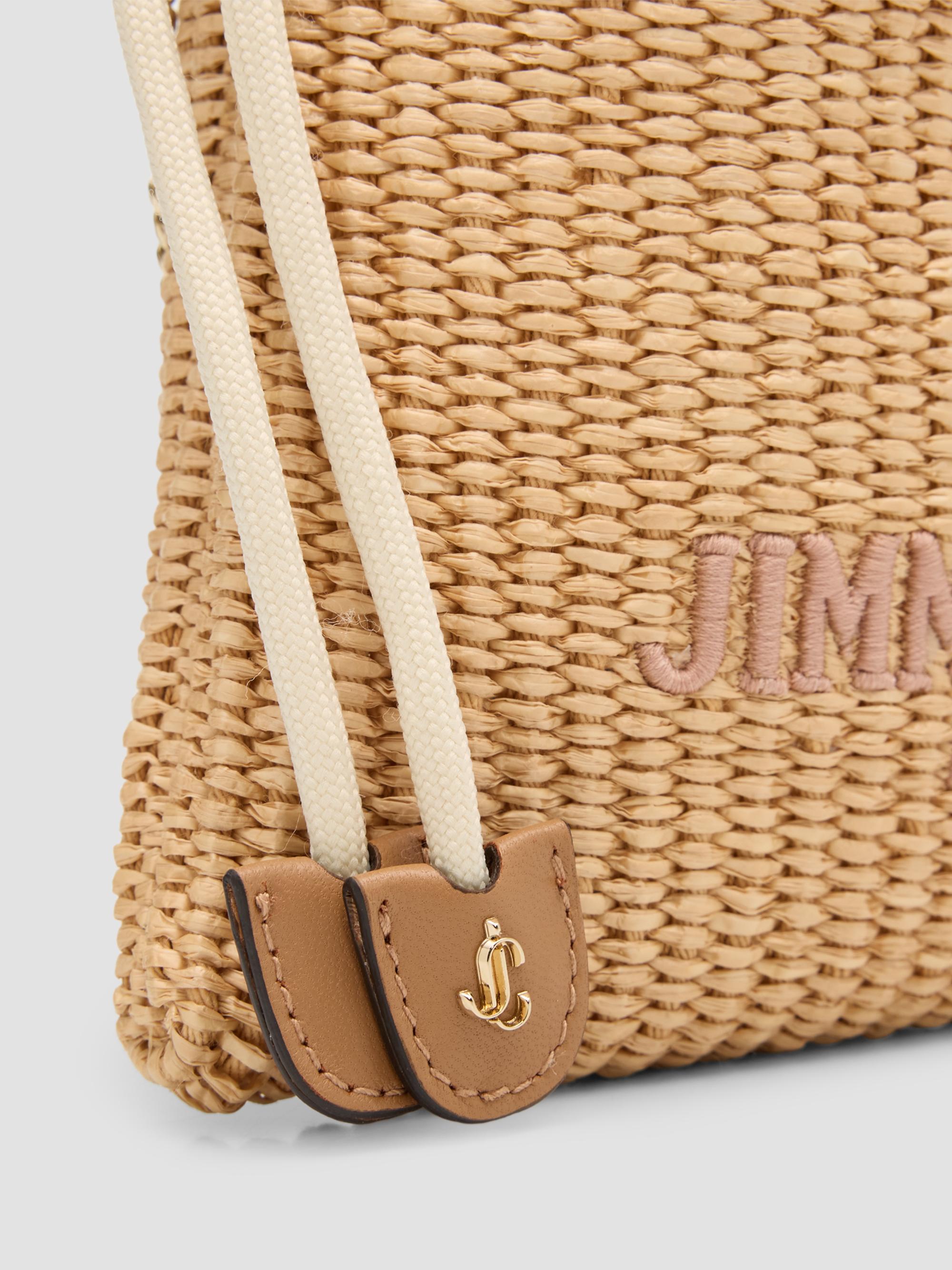 Jimmy Choo Raffia Drawstring Pouch | Saks Fifth Avenue