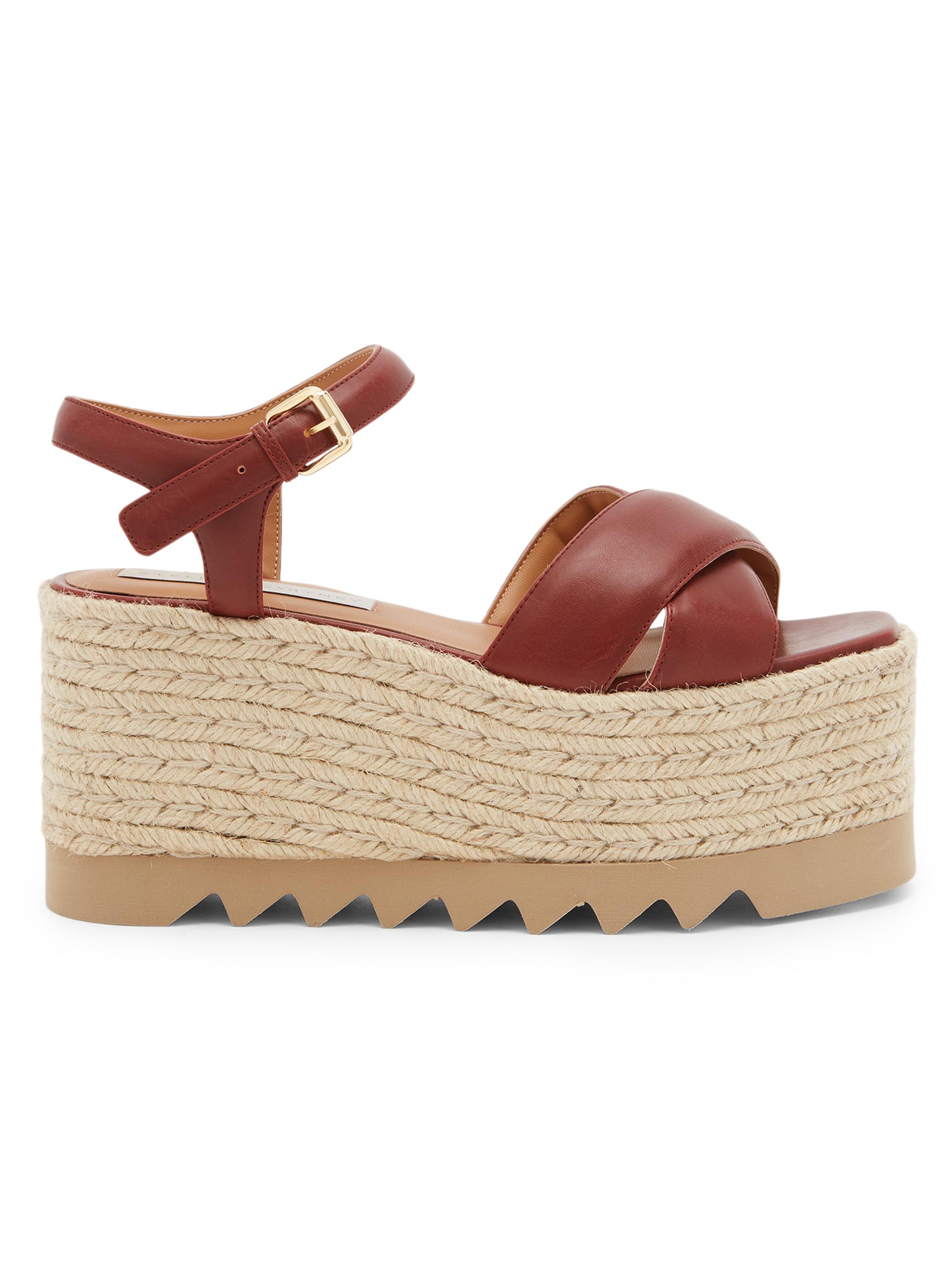 Stella McCartney Women's Elyse Espadrille Wedge Sandals - Natural Cherry - Women's Clothing