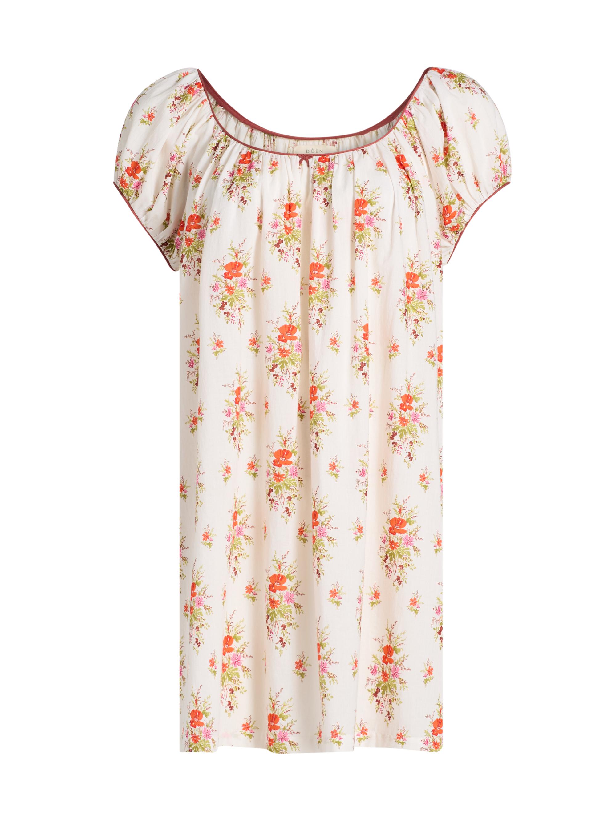 DÔEN Women's Julia Floral Cotton Minidress - Pink Petit Bouquet Dechamoni