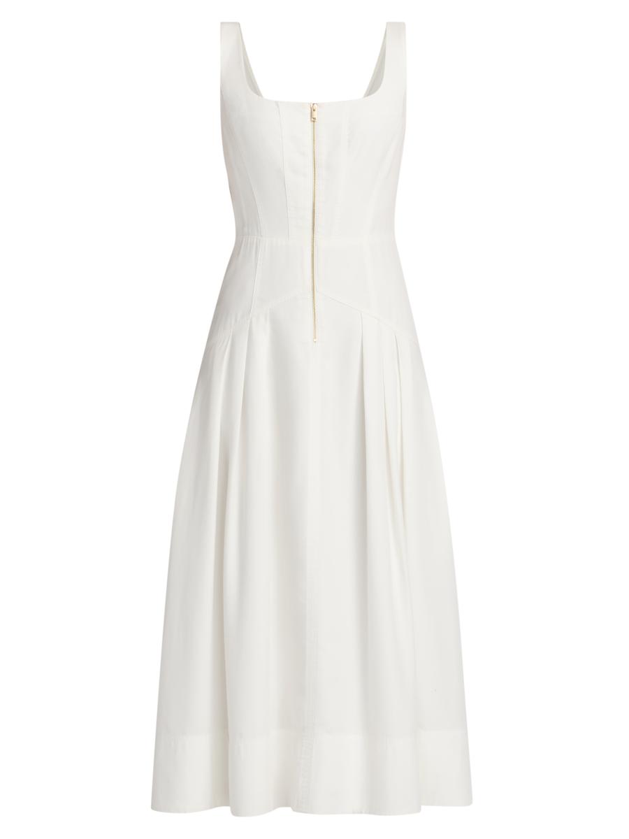 Ramy Brook Moira Front-Zip A-Line Midi-Dress | Saks Fifth Avenue