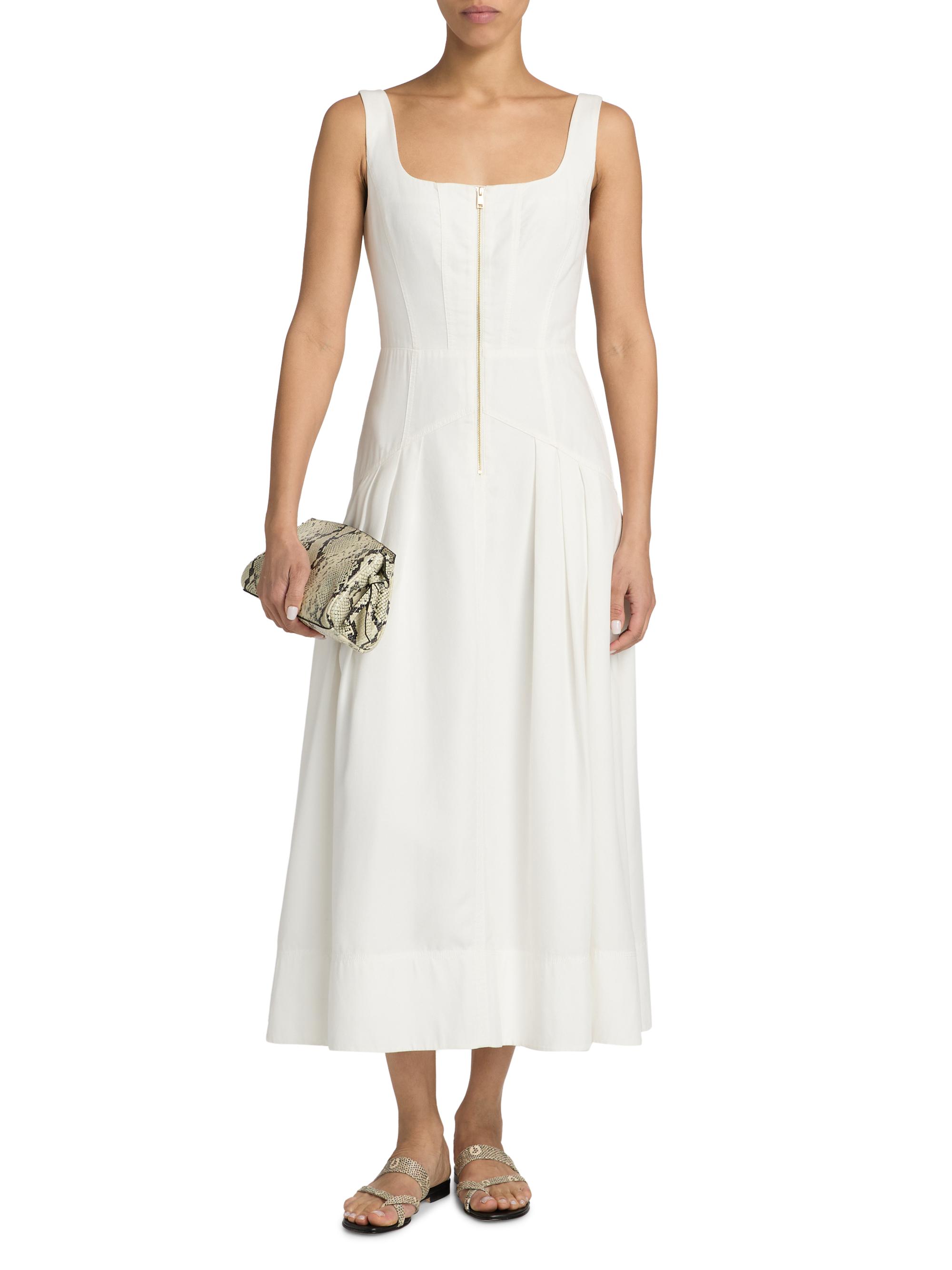 Ramy Brook Moira Front-Zip A-Line Midi-Dress | Saks Fifth Avenue