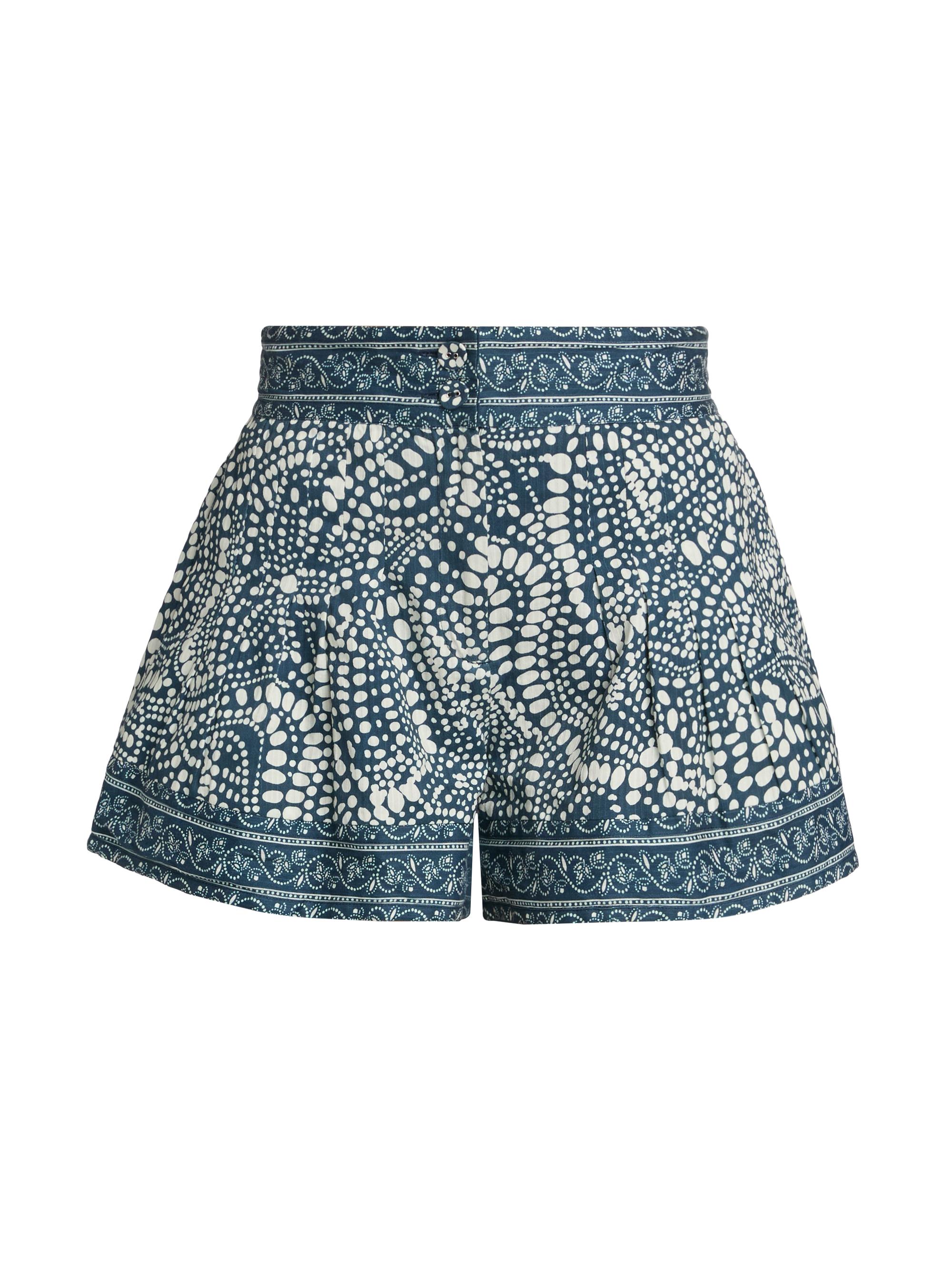 Veronica Beard Nessie Dolphin-Hem Chambray Shorts | Saks Fifth Avenue