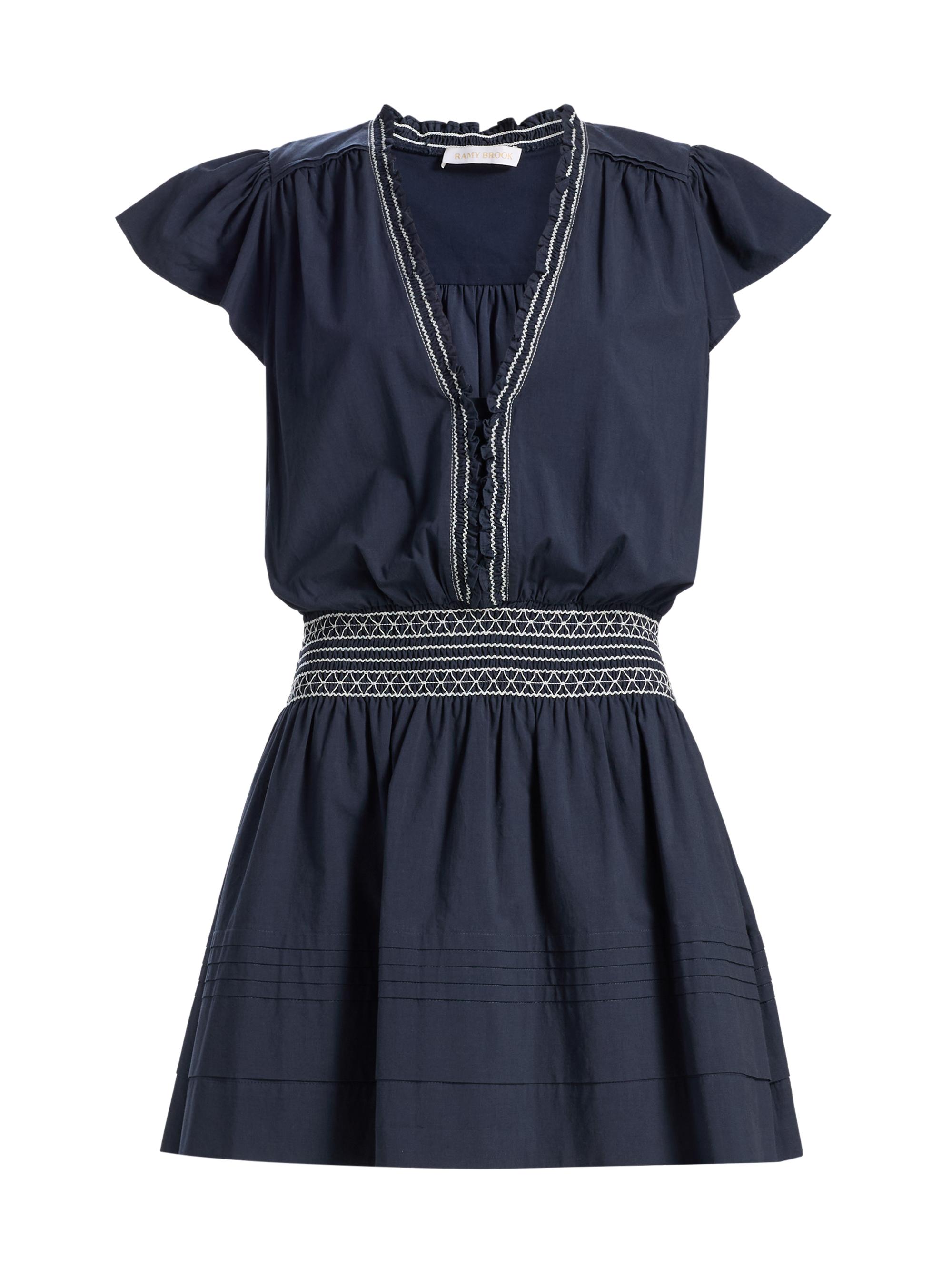 Ramy Brook Orion Knotted Satin Midi-Dress | Saks Fifth Avenue