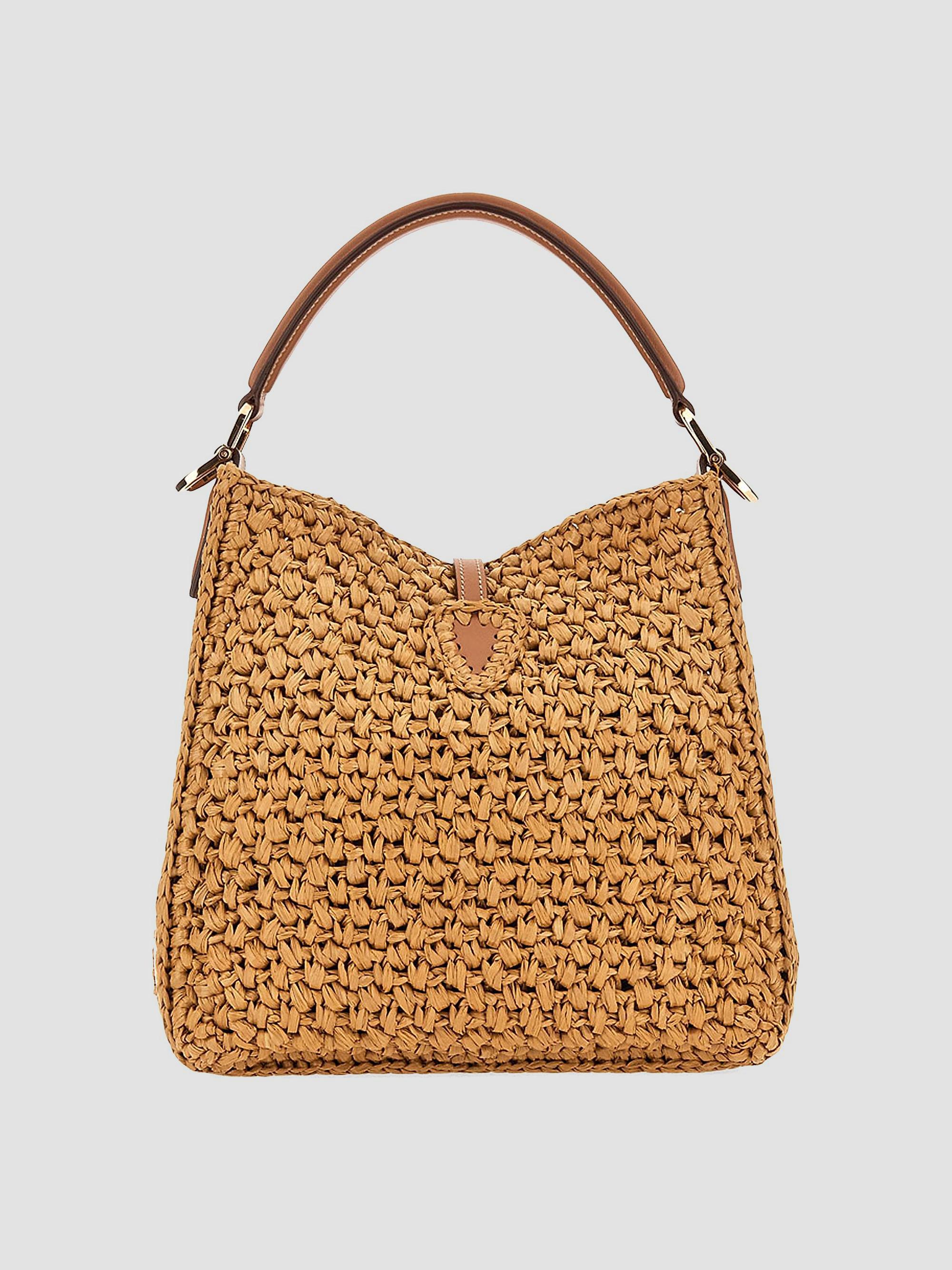 Tod's T Timeless Mini Raffia Bucket Bag | Saks Fifth Avenue