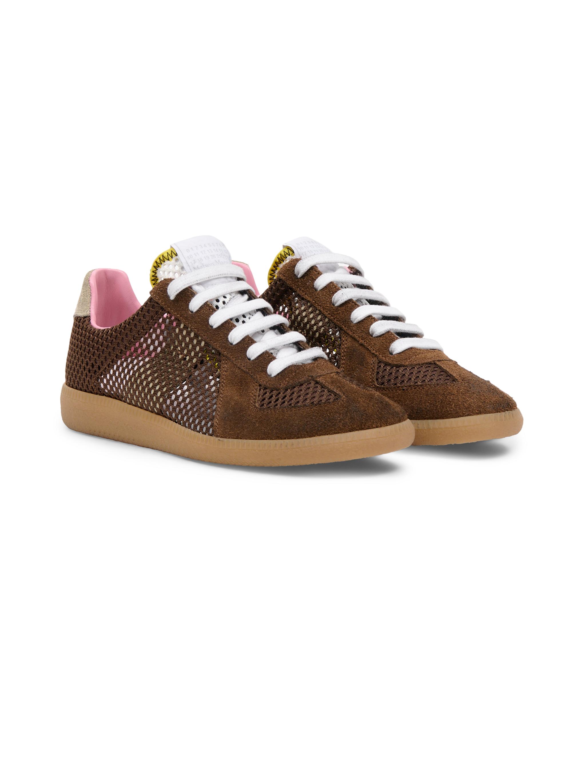 Maison Margiela Replica Suede & Mesh Low-Top Sneakers | Saks Fifth