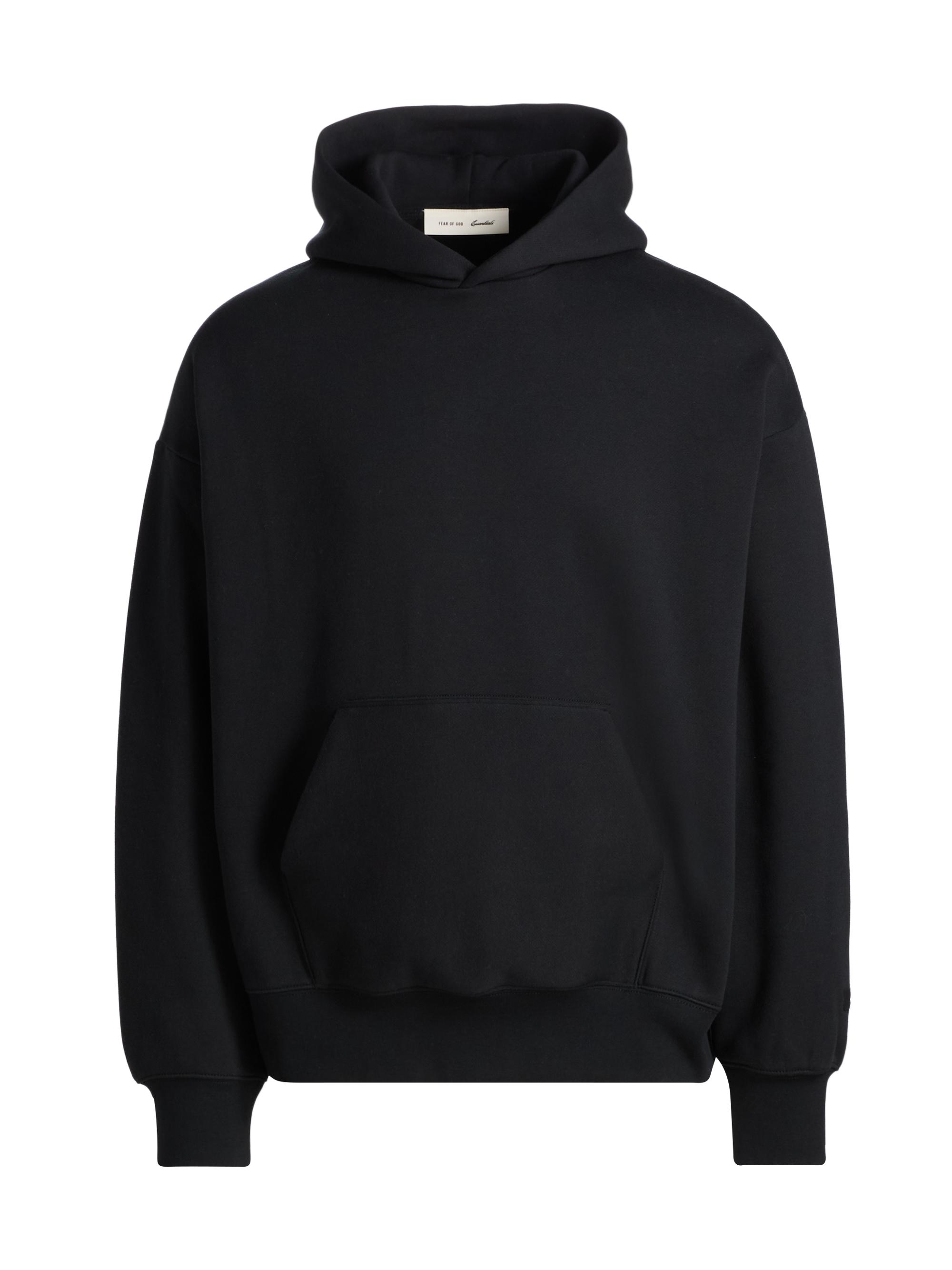 Fear of God Essentials Men's Classic Fit Fleece Hoodie - Vintage Black White