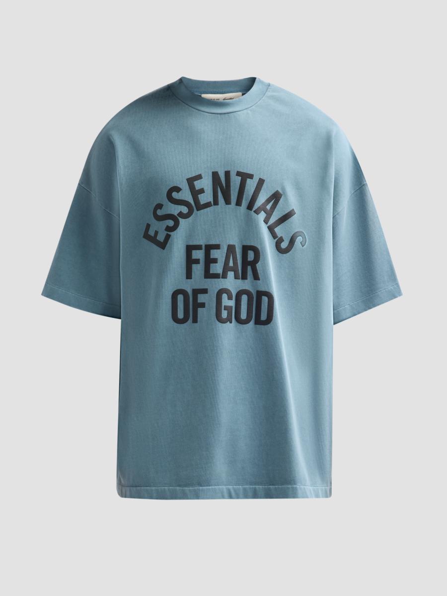 Essentials Men's Campus '90s Cotton Crewneck T-shirt In Blue